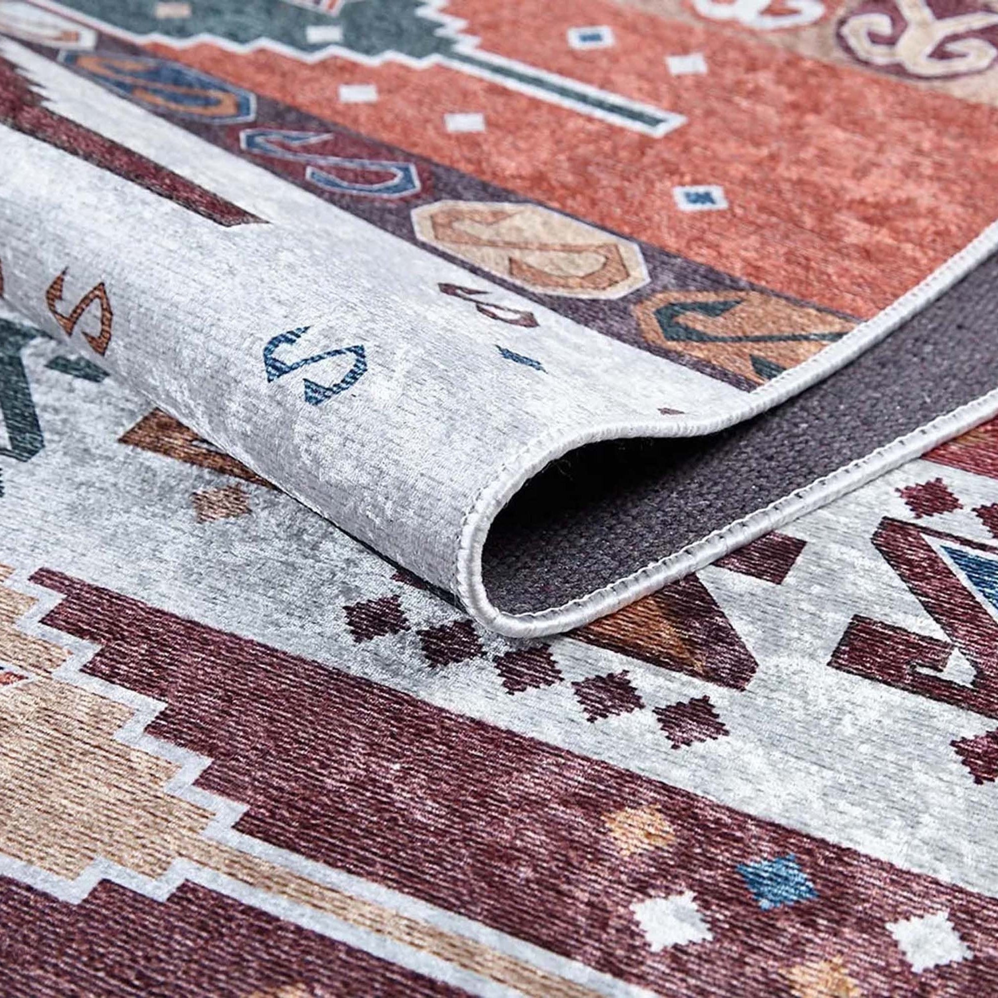 Parda Turkish Kilim Colorful Rug