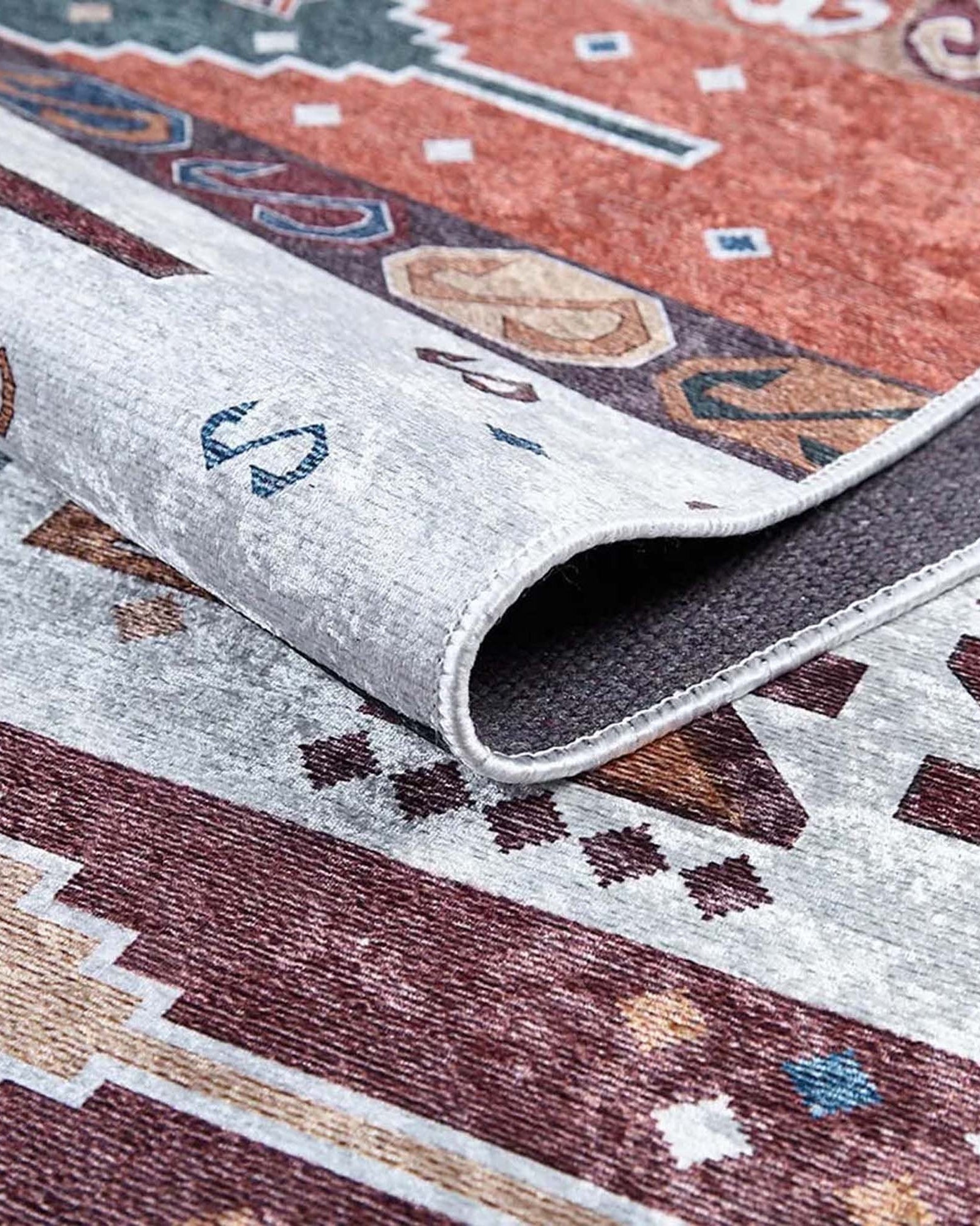 Parda Turkish Kilim Colorful Rug