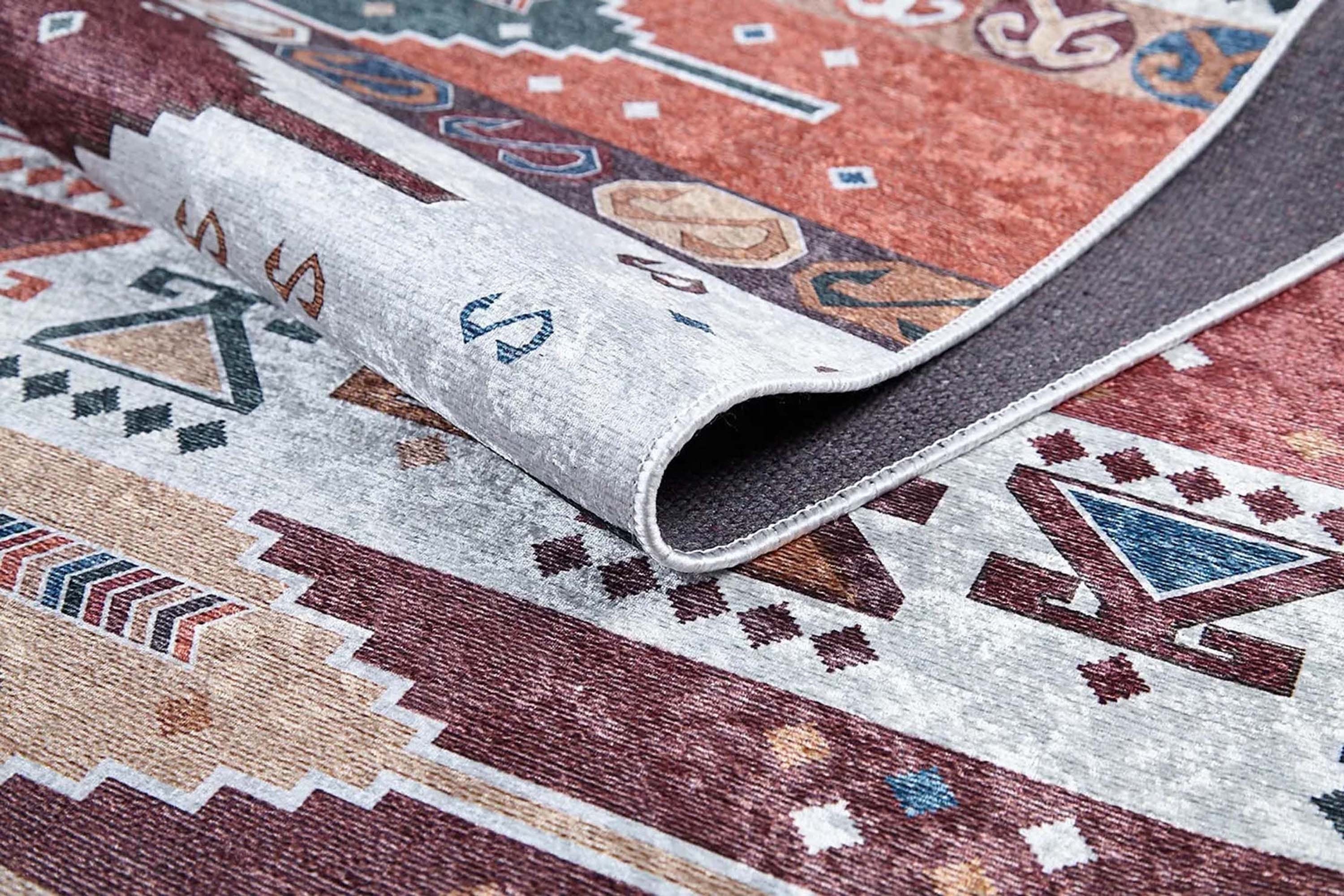 Parda Turkish Kilim Colorful Rug