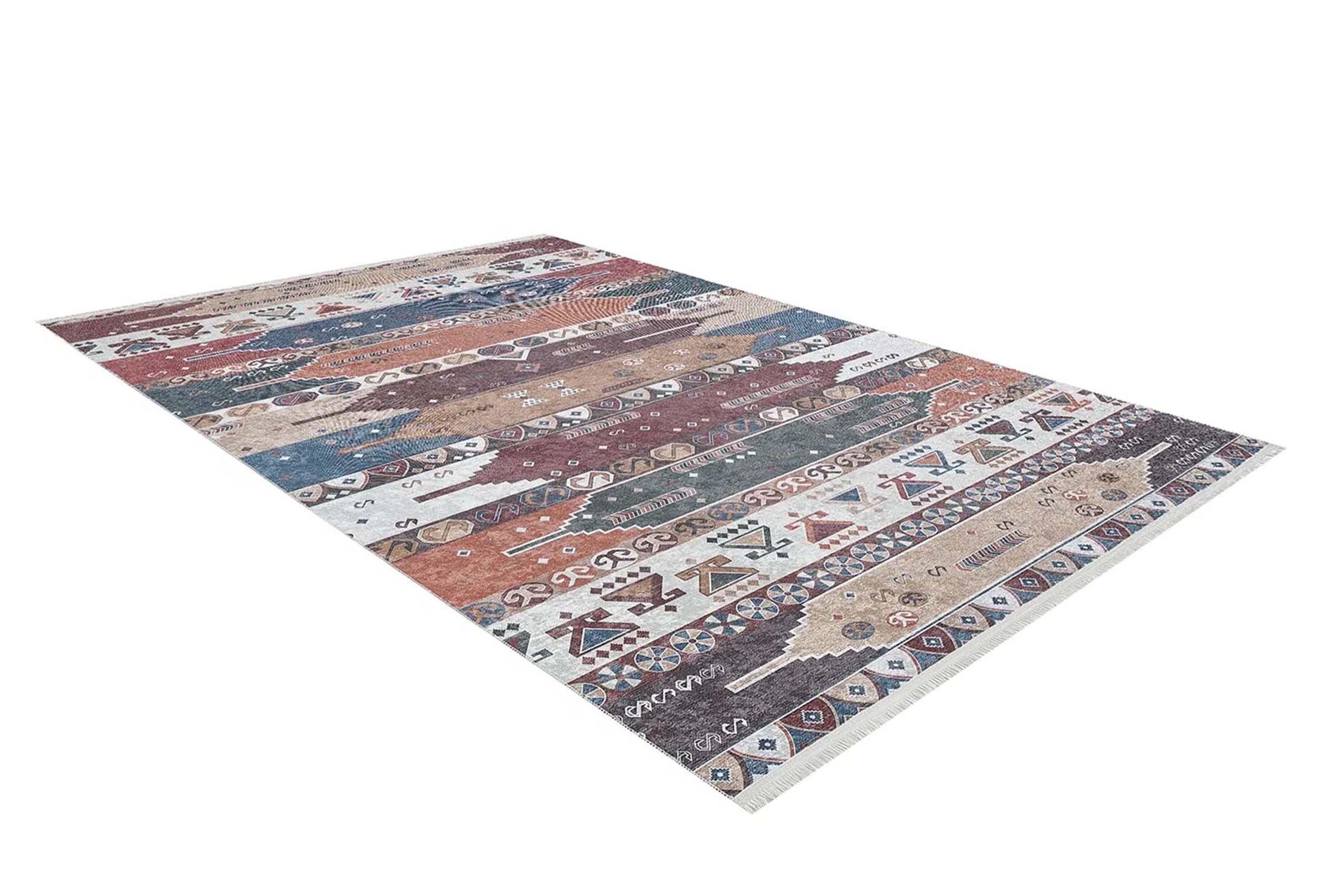 Parda Turkish Kilim Colorful Rug