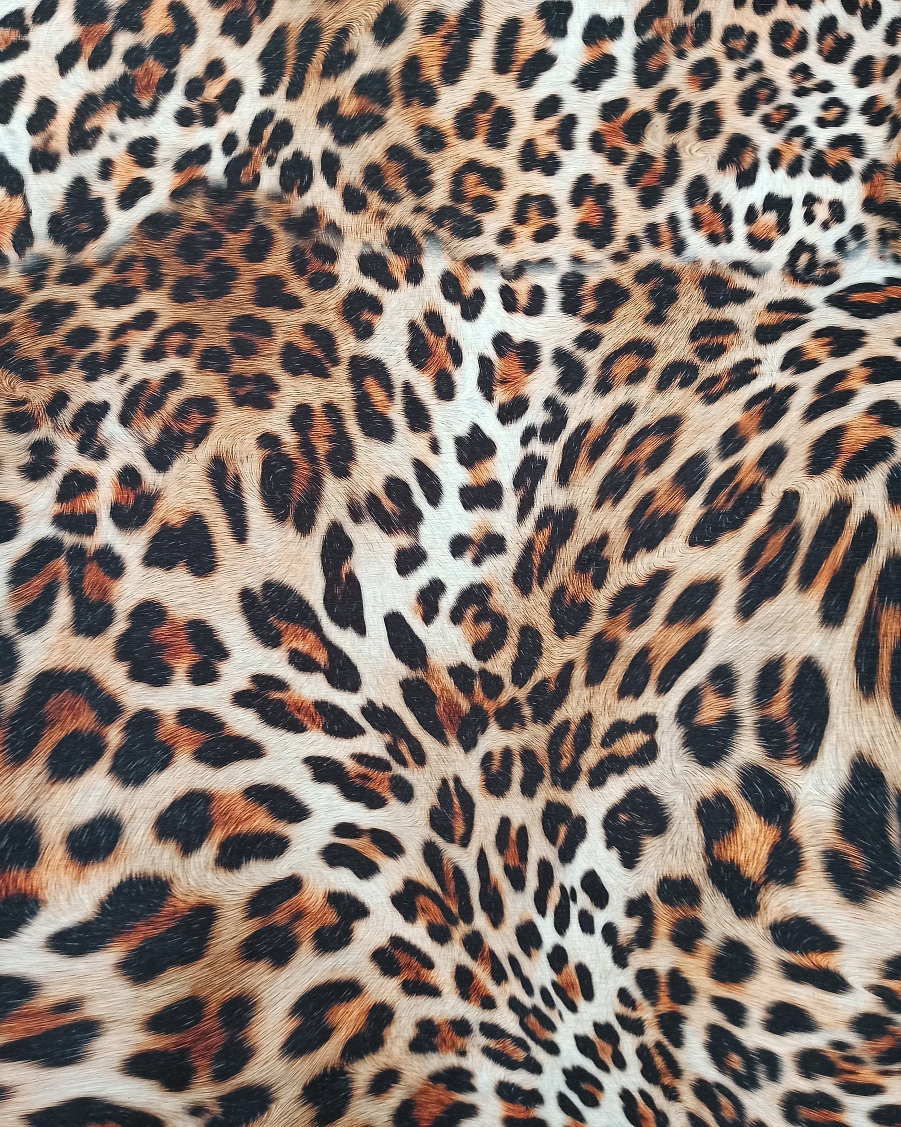 Pars Leopard Leather Pattern Modern Rug