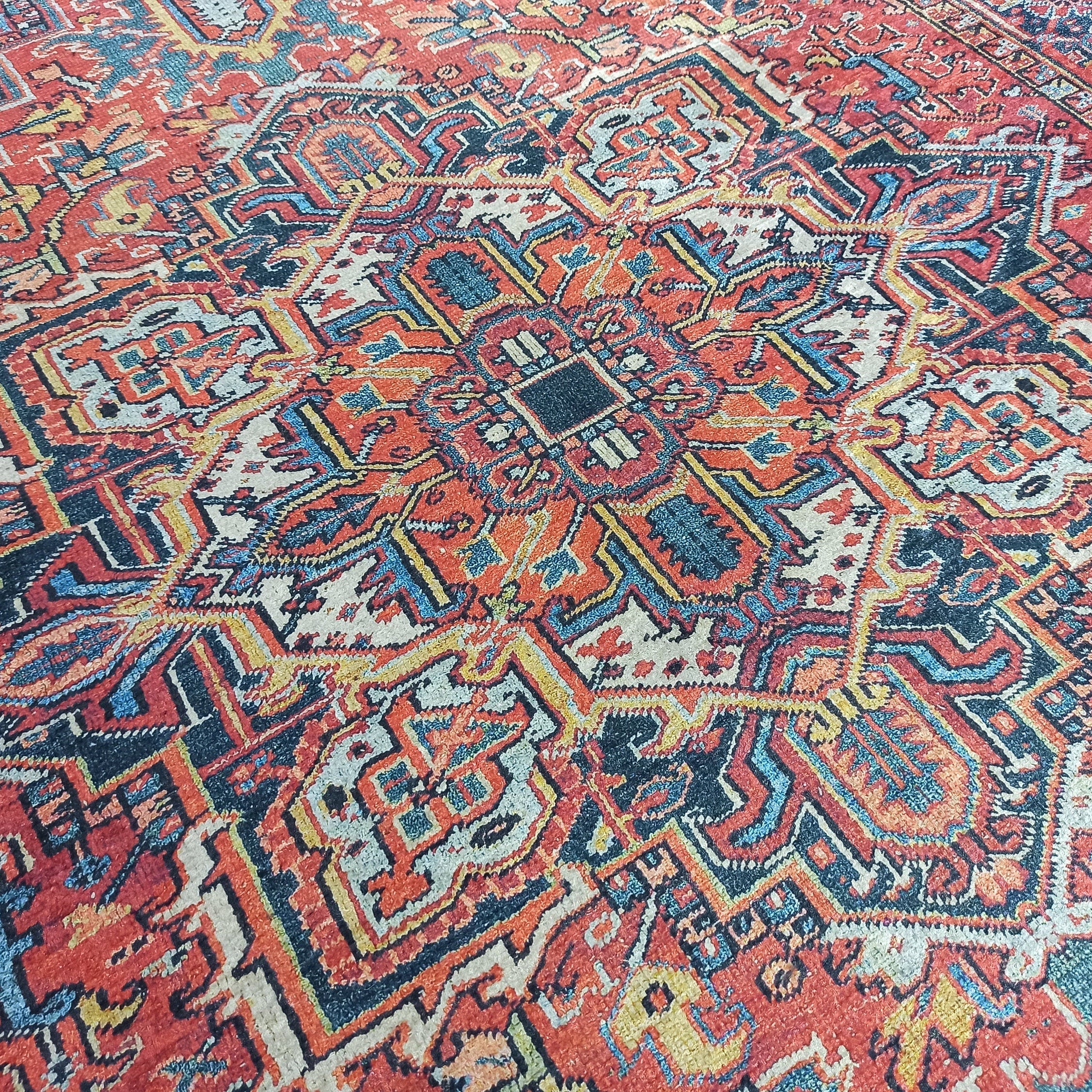 Pawla Turkish Vintage Heriz Red Rug