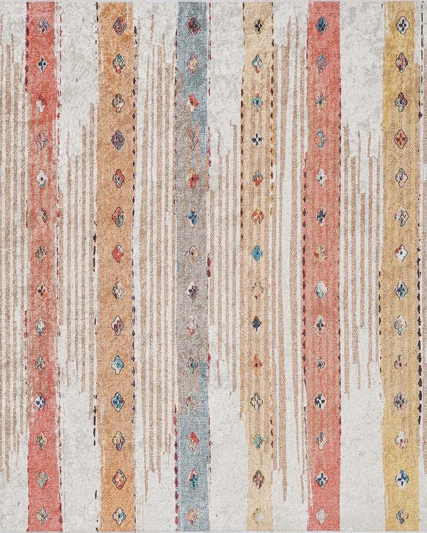 Perla Boho Colorful Kids Room Rug