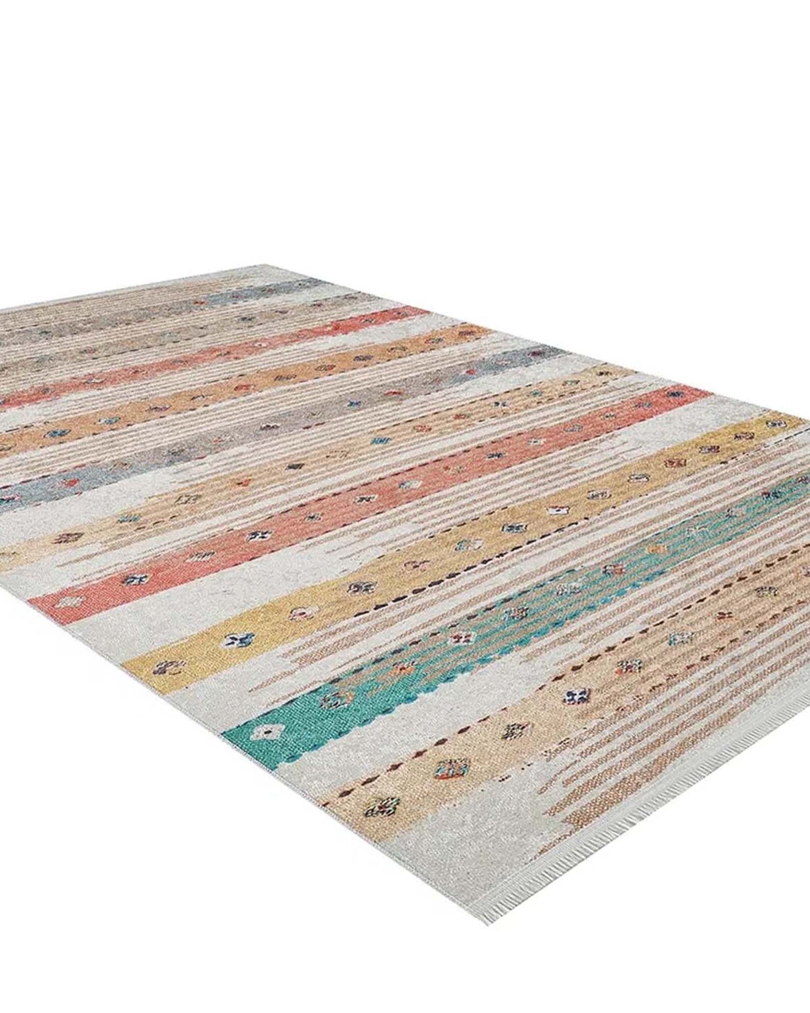 Perla Boho Colorful Kids Room Rug