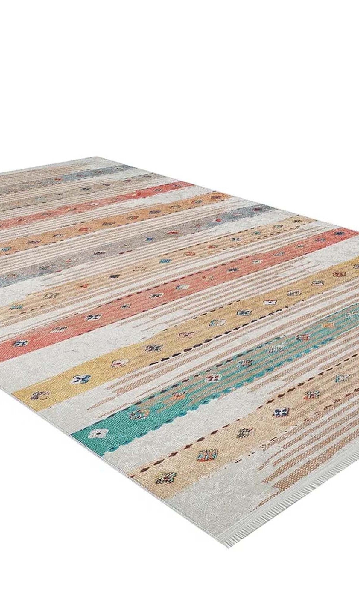 Perla Boho Colorful Kids Room Rug