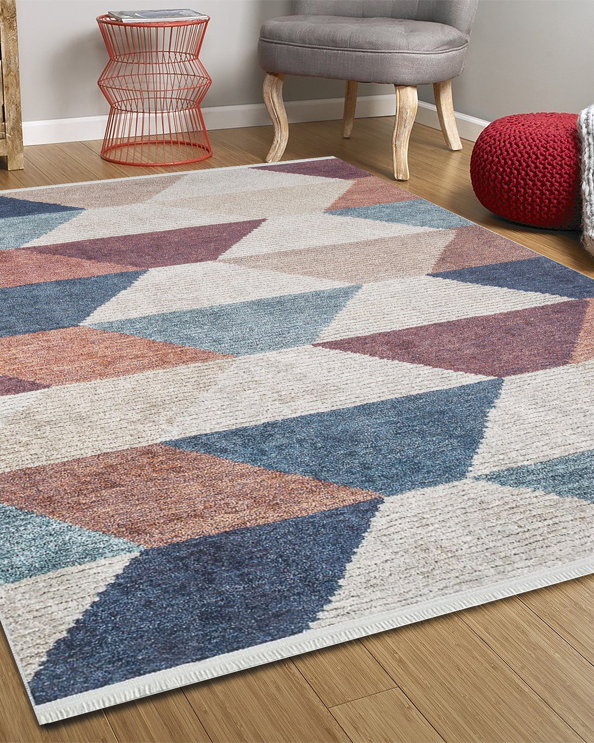 Peyba Pastel Kilim Earth tone Colorful Rug