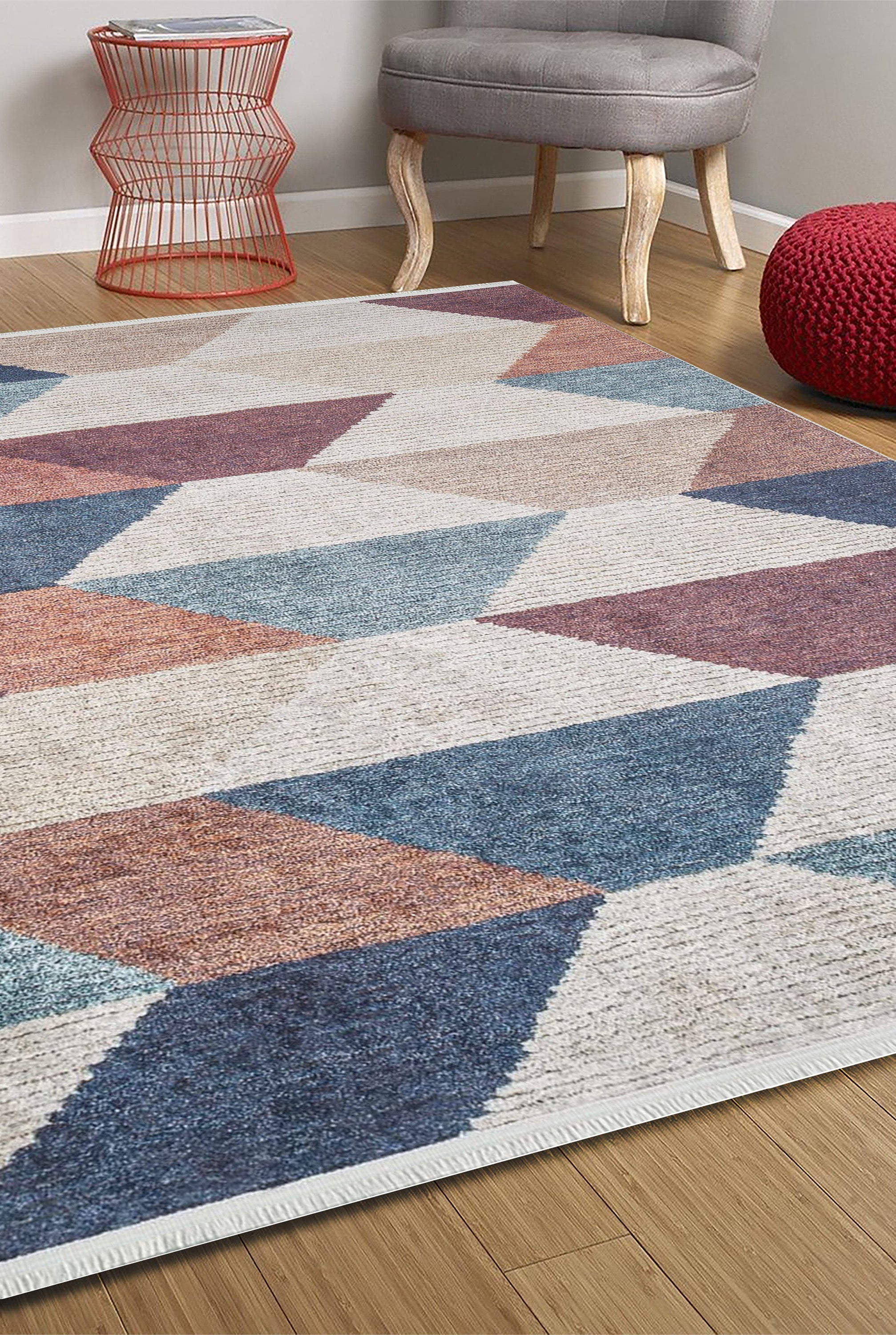 Peyba Pastel Kilim Earth tone Colorful Rug