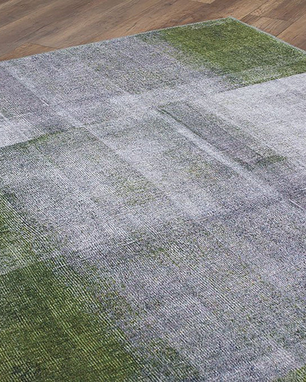 Piana Contemporary Modern Gray Green Rug