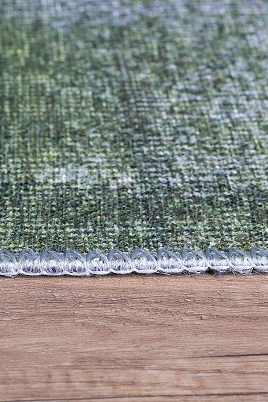 Piana Contemporary Modern Gray Green Rug