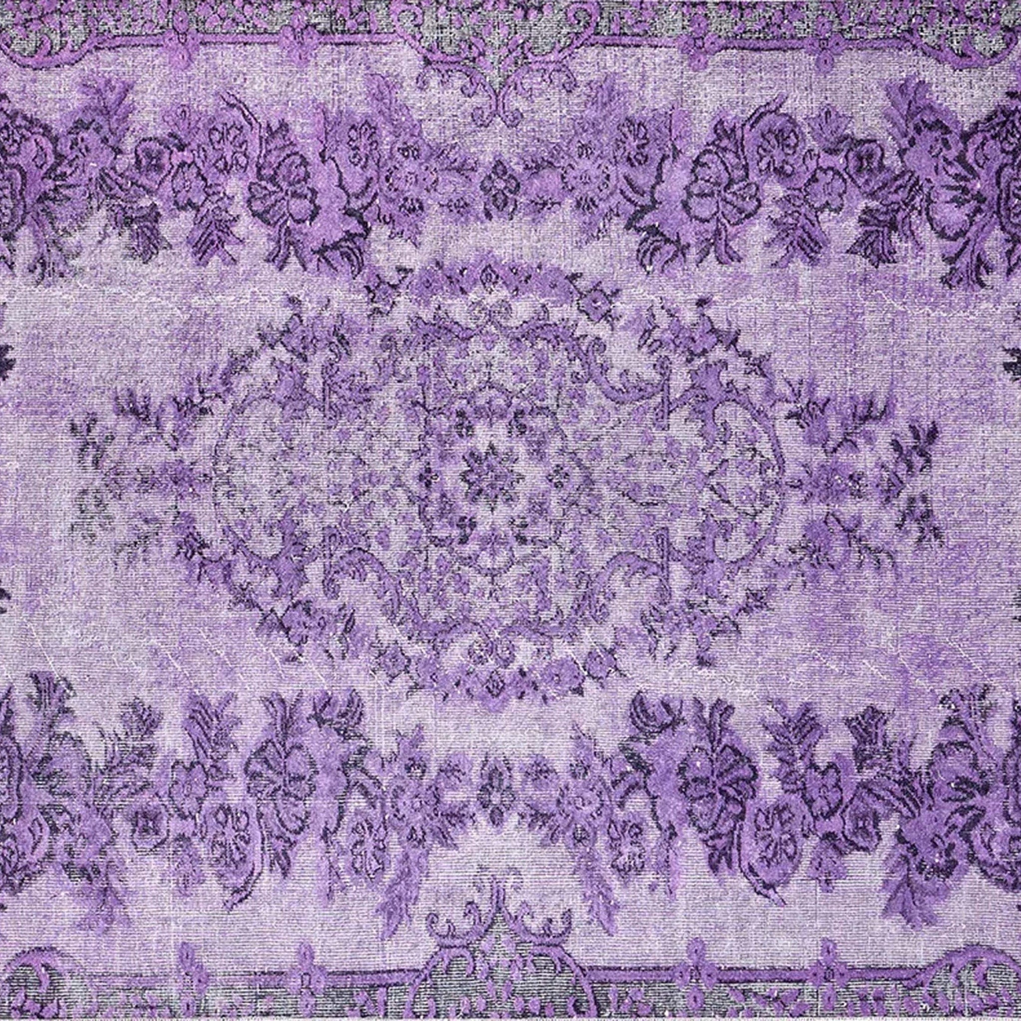 Puna Turkish Distressed Purple Rug