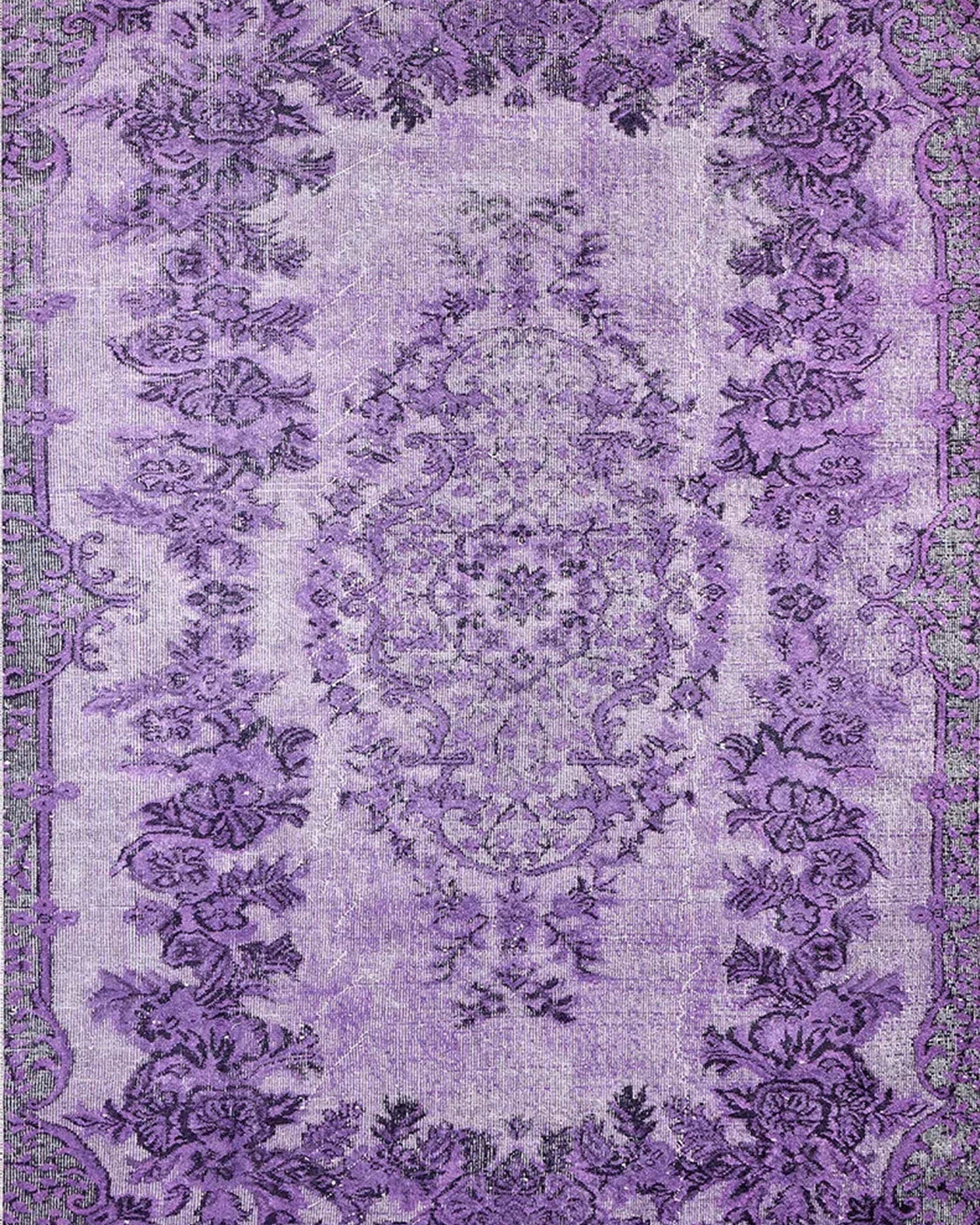 Puna Turkish Distressed Purple Rug