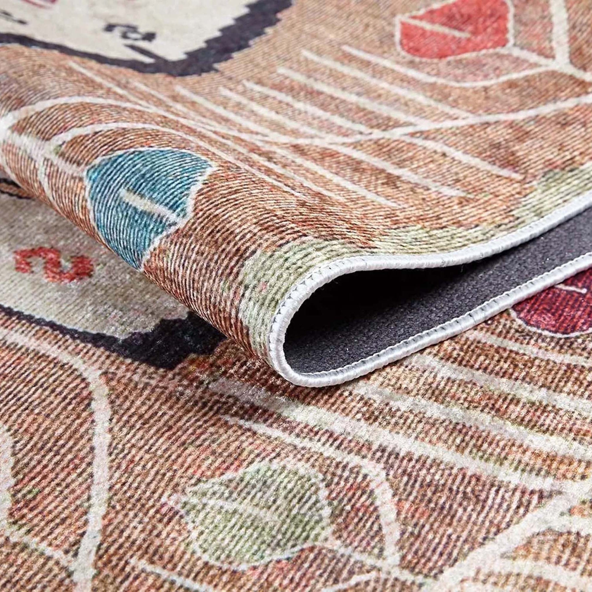 Raaf Turkish Kilim Beige Light Orange Rug