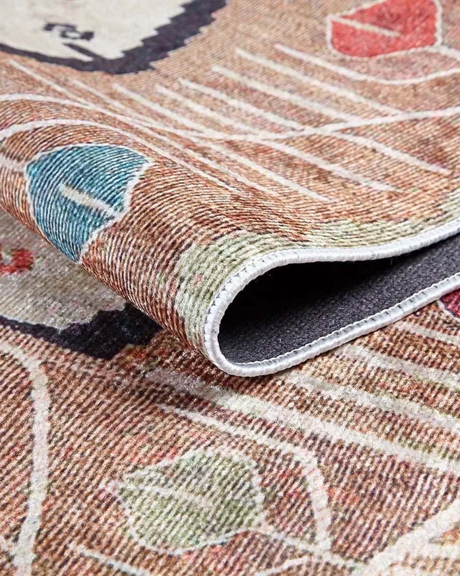 Raaf Turkish Kilim Beige Light Orange Rug