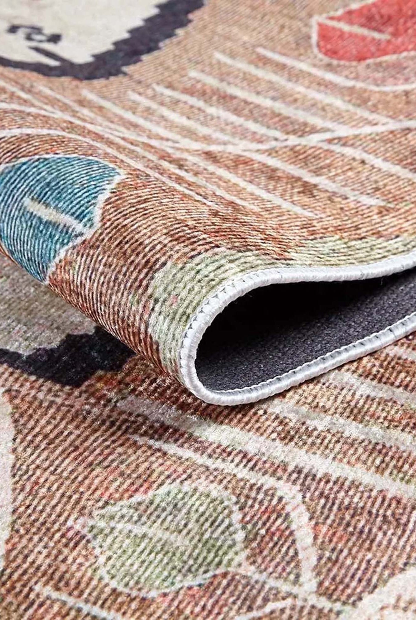 Raaf Turkish Kilim Beige Light Orange Rug