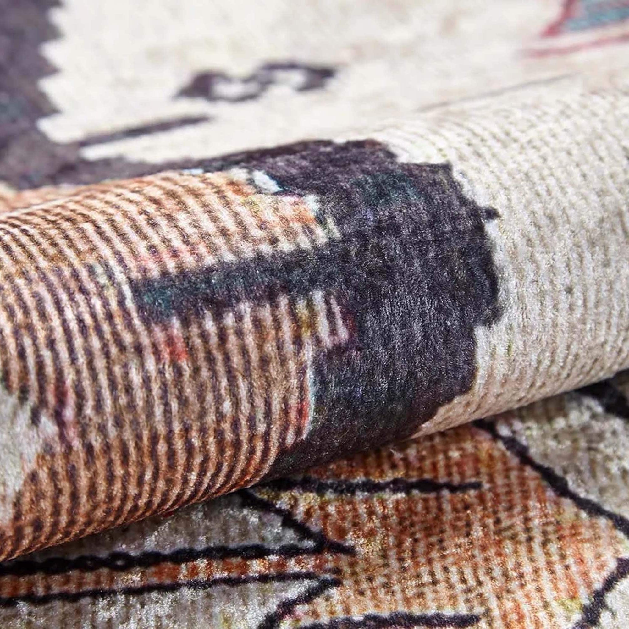 Raaf Turkish Kilim Beige Light Orange Rug