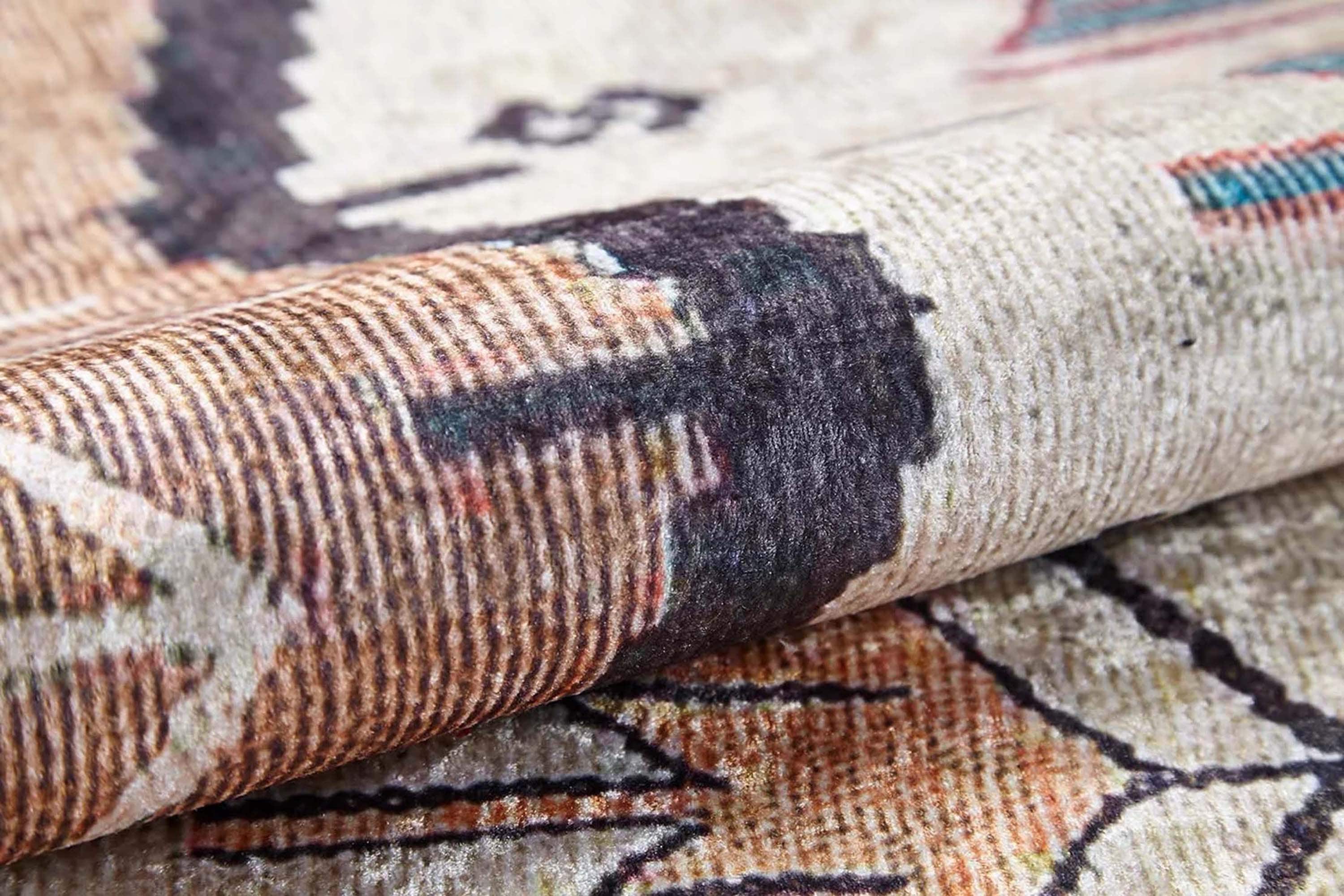 Raaf Turkish Kilim Beige Light Orange Rug