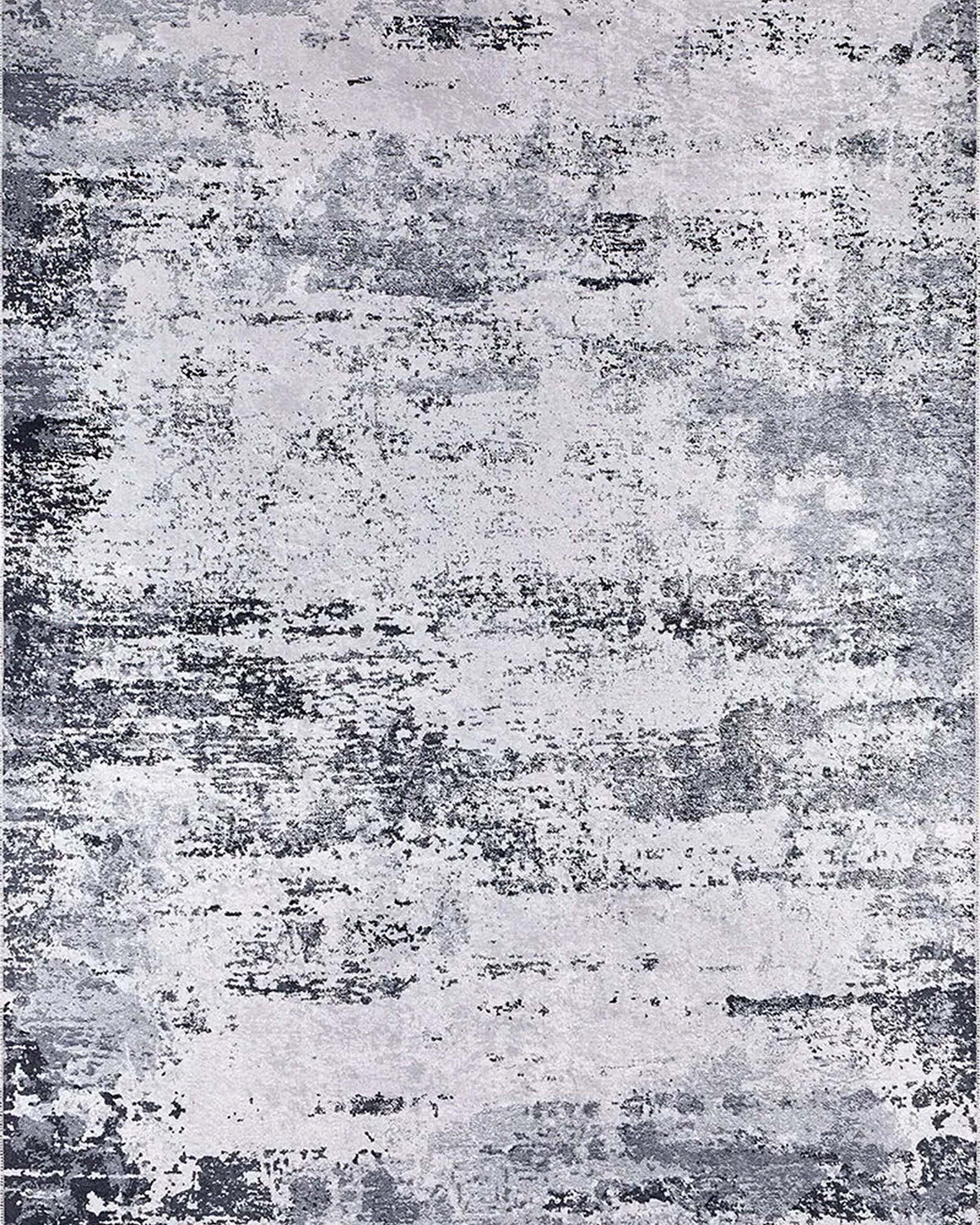 Rada Abstract Distressed Gray Rug