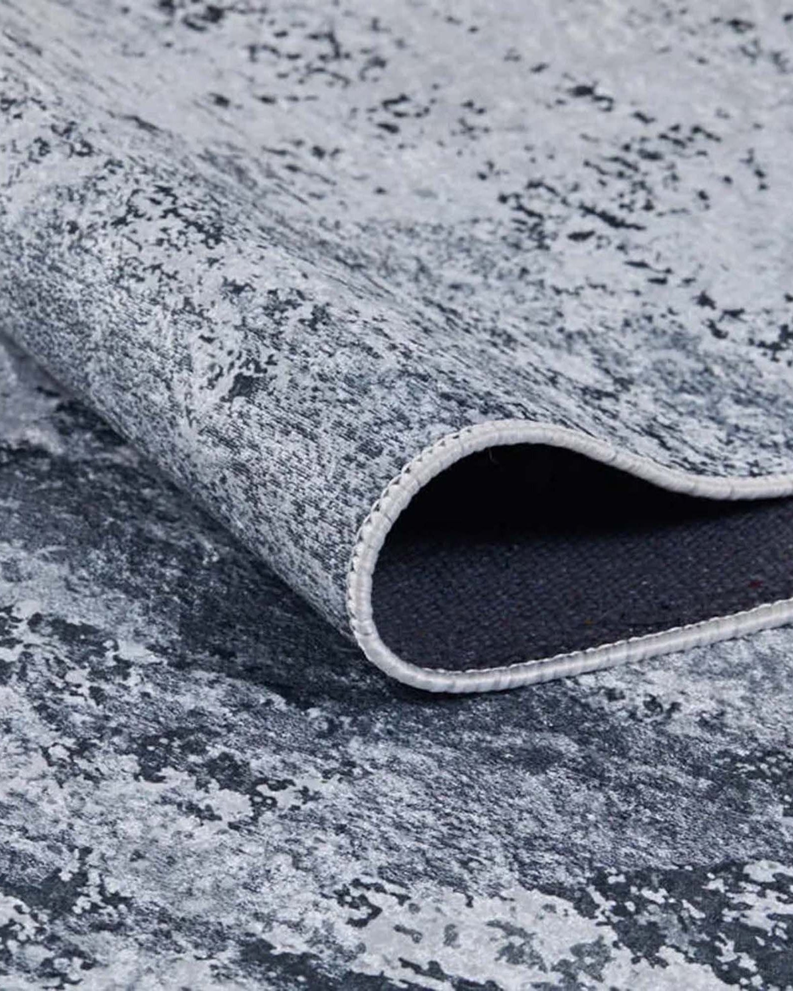 Rada Abstract Distressed Gray Rug