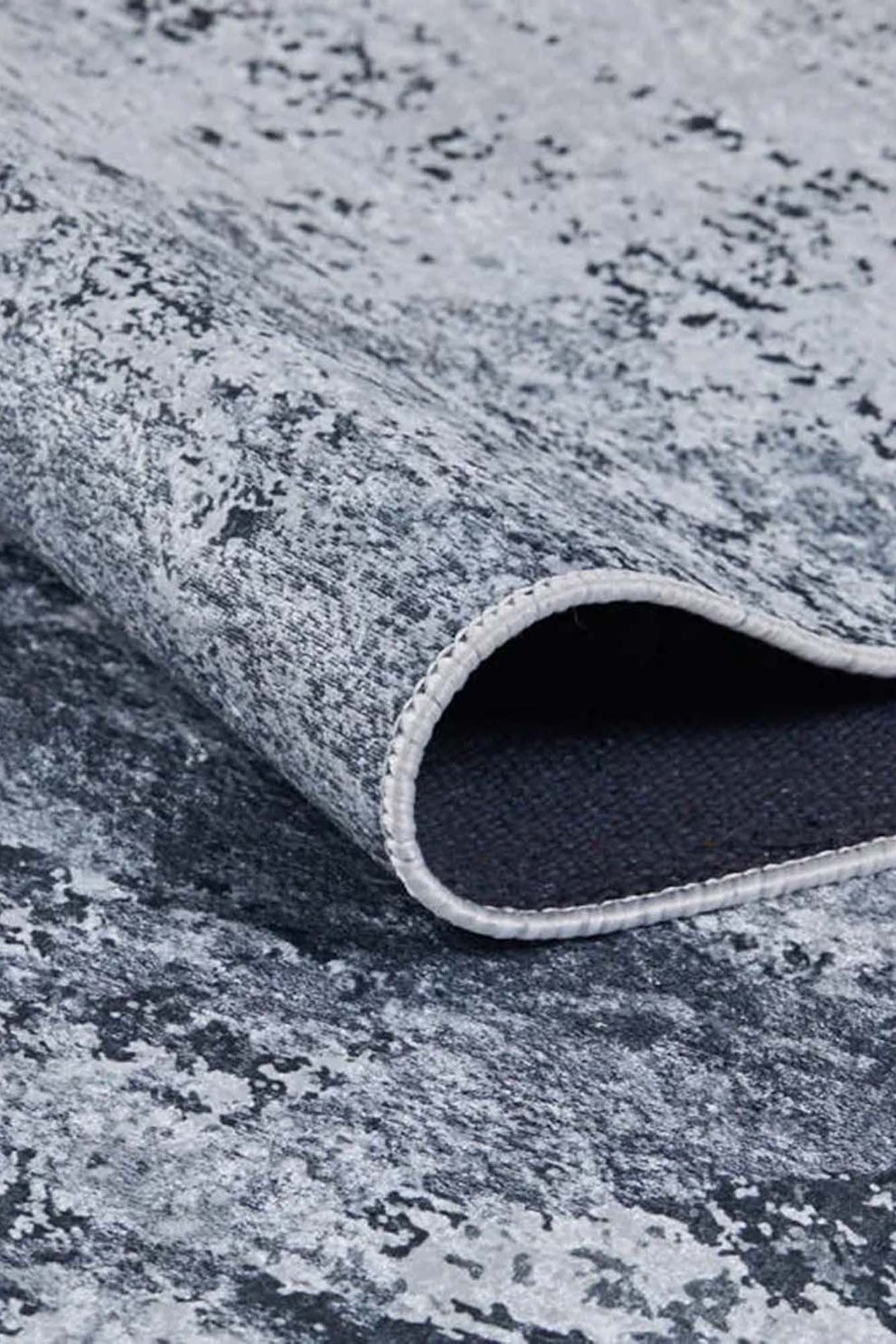 Rada Abstract Distressed Gray Rug