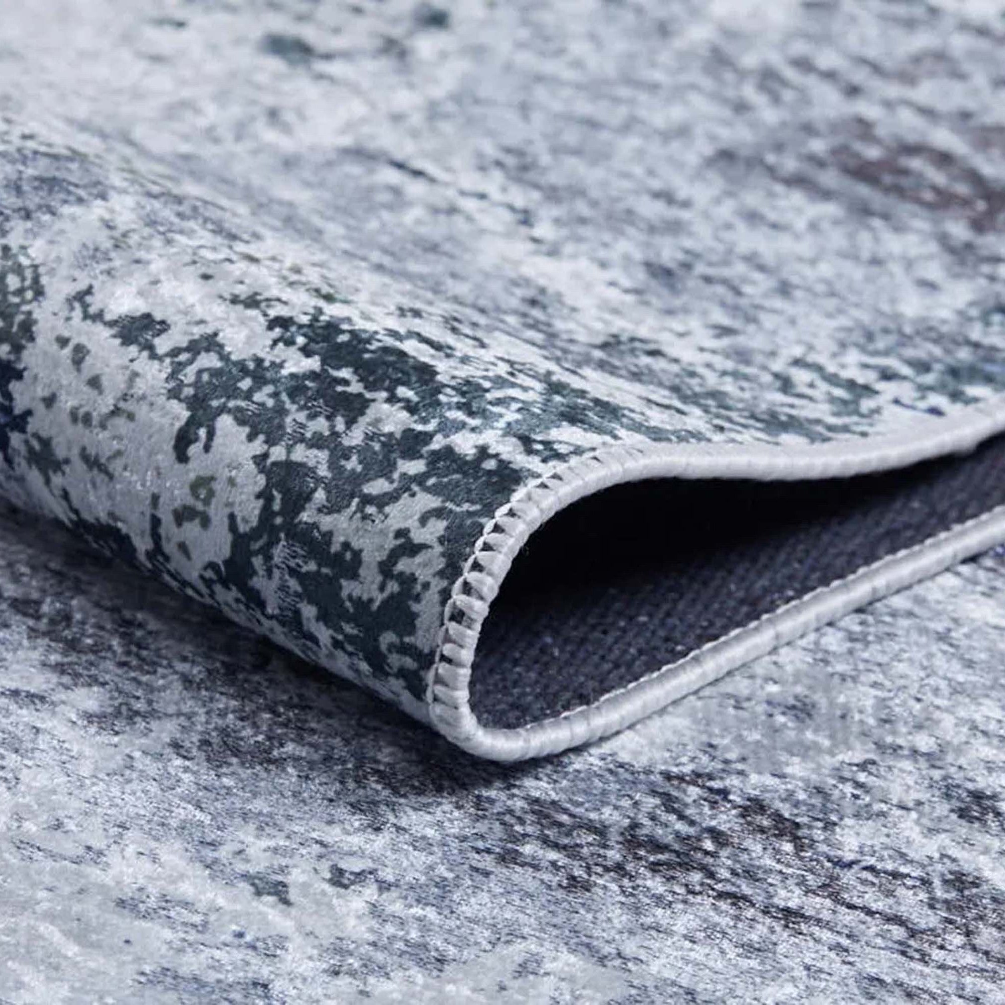 Rada Abstract Distressed Gray Rug