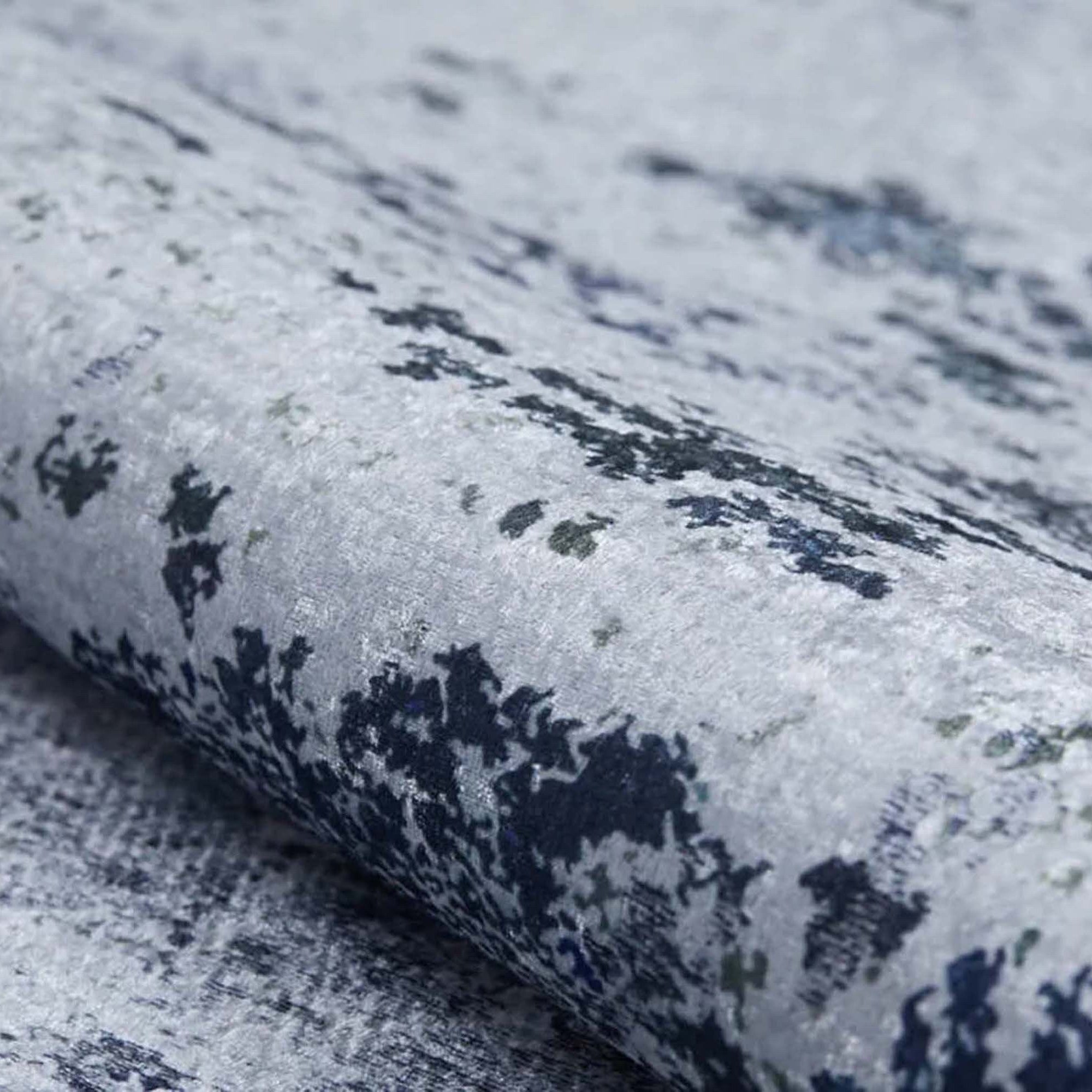 Rada Abstract Distressed Gray Rug