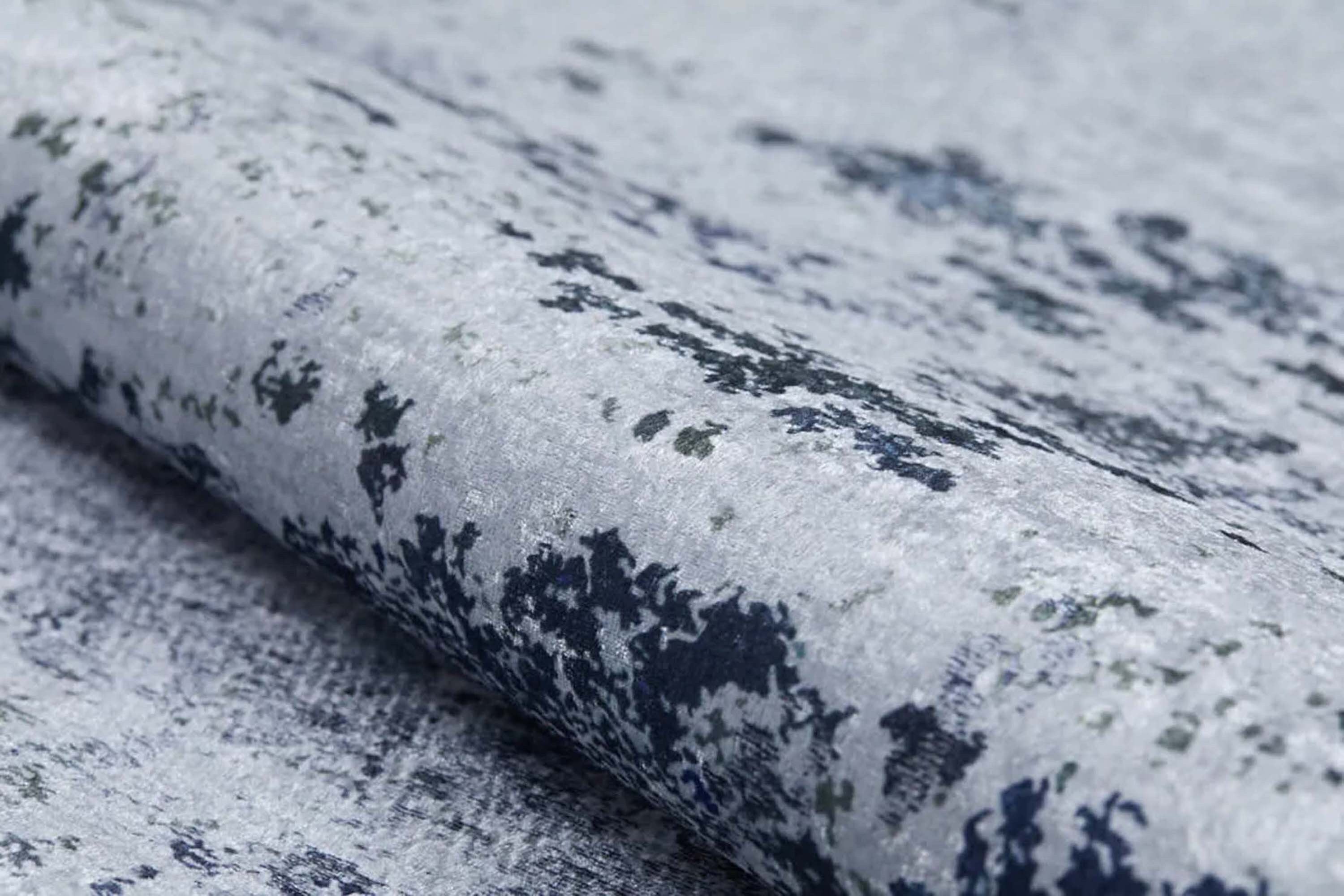 Rada Abstract Distressed Gray Rug