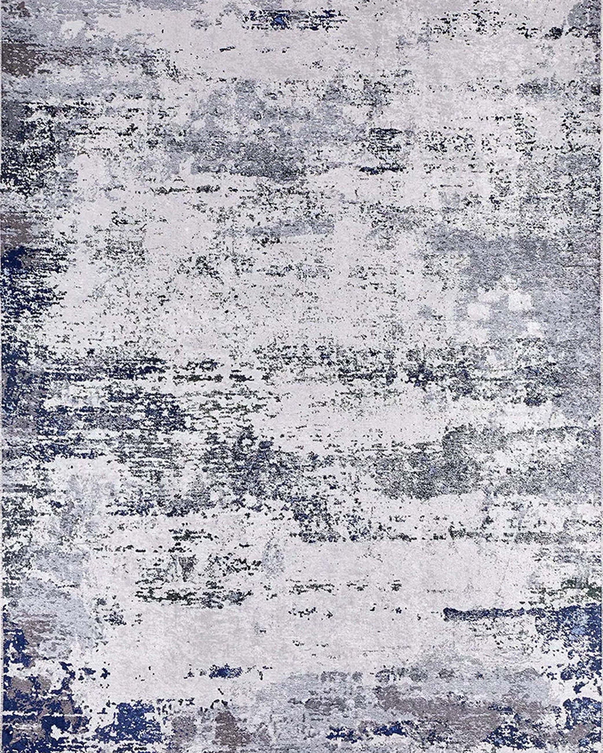 Rada Abstract Distressed Gray Rug