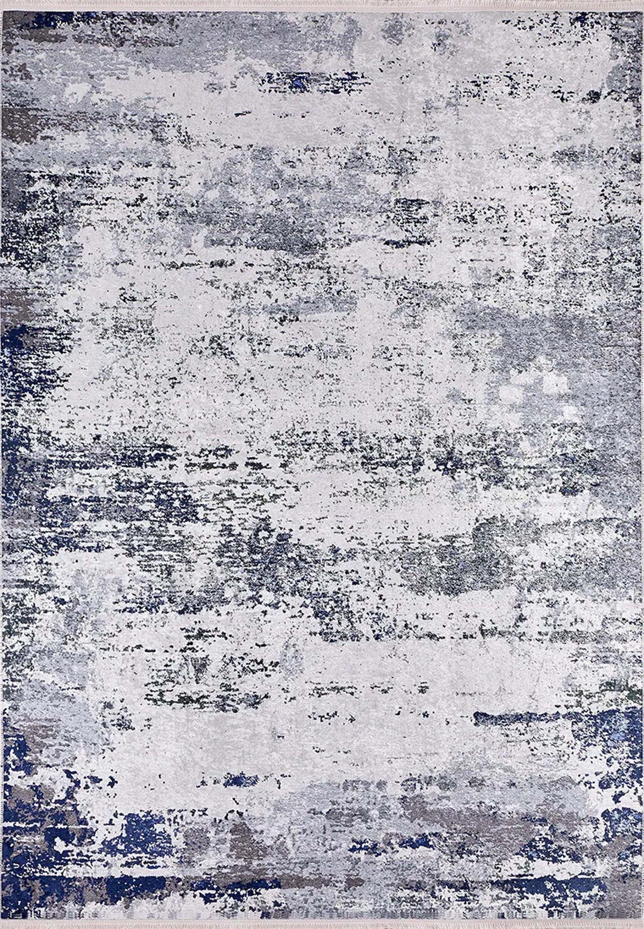 Rada Abstract Distressed Gray Rug
