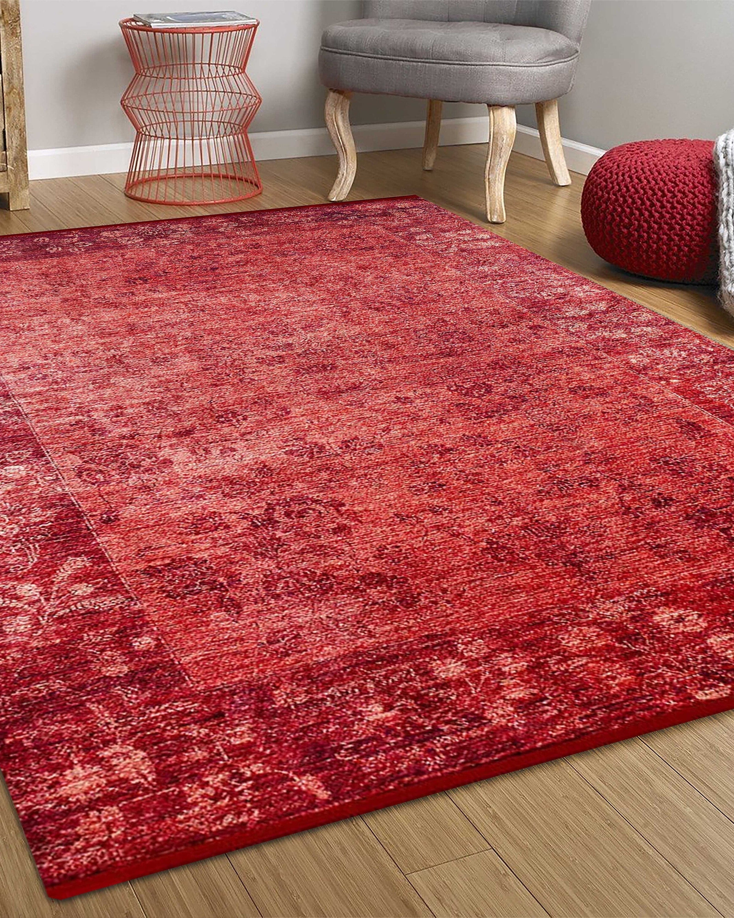 Ragda Turkish Red Beige Oushak Rug
