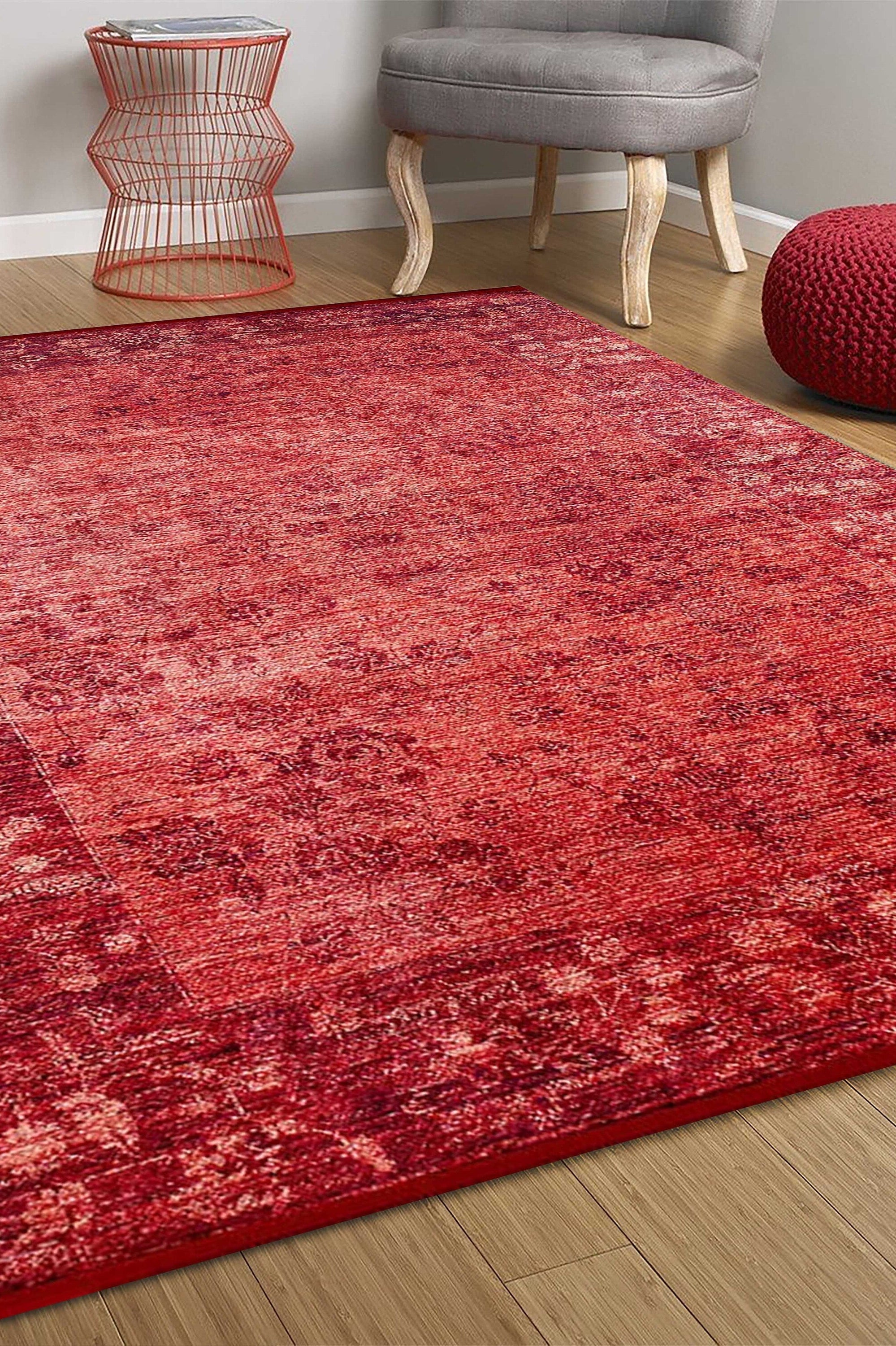 Ragda Turkish Red Beige Oushak Rug