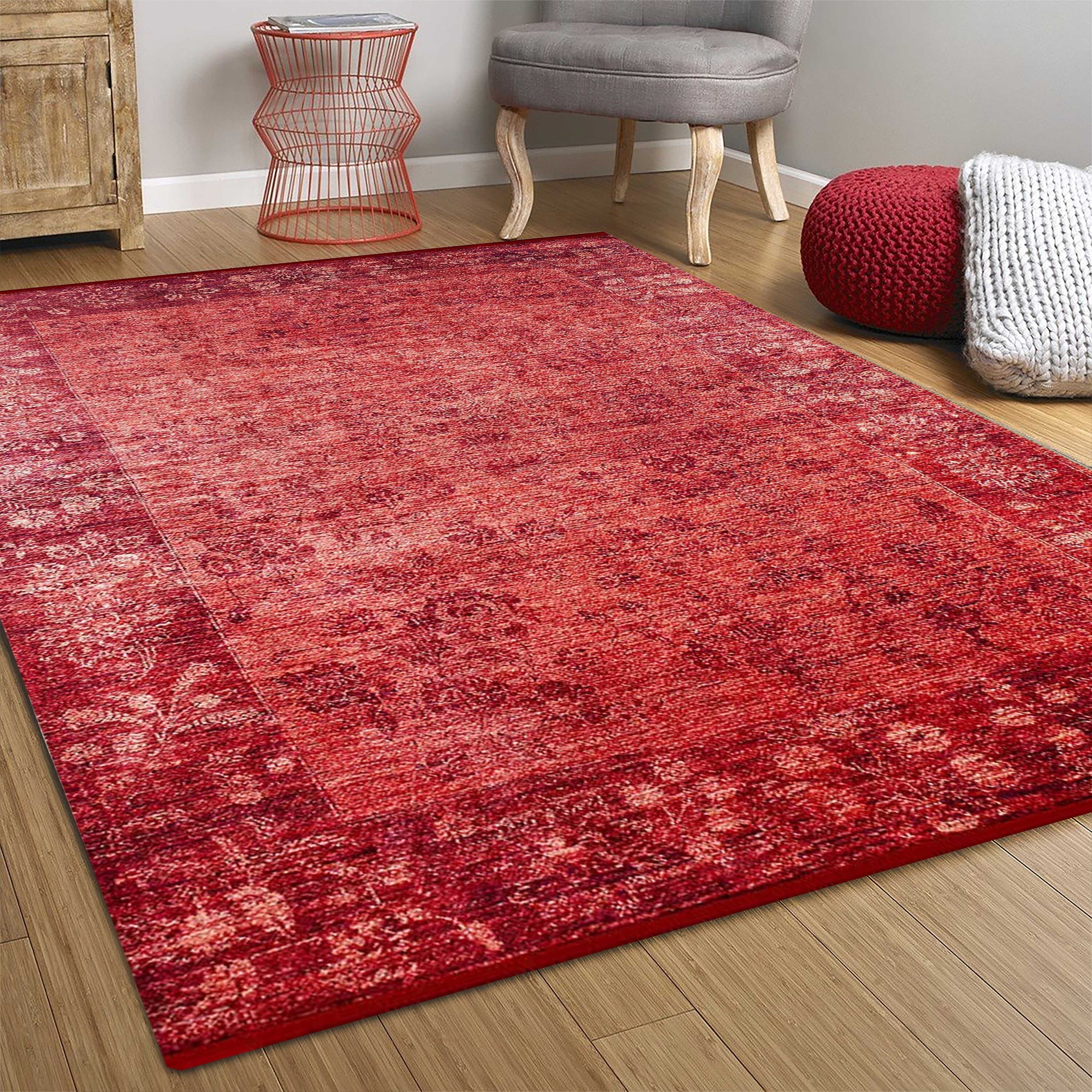 Ragda Turkish Red Beige Oushak Rug