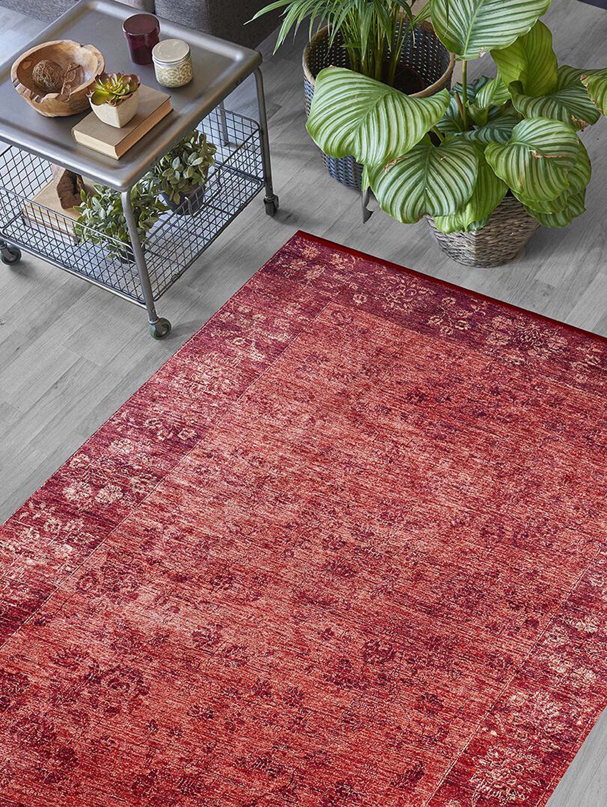 Ragda Turkish Red Beige Oushak Rug