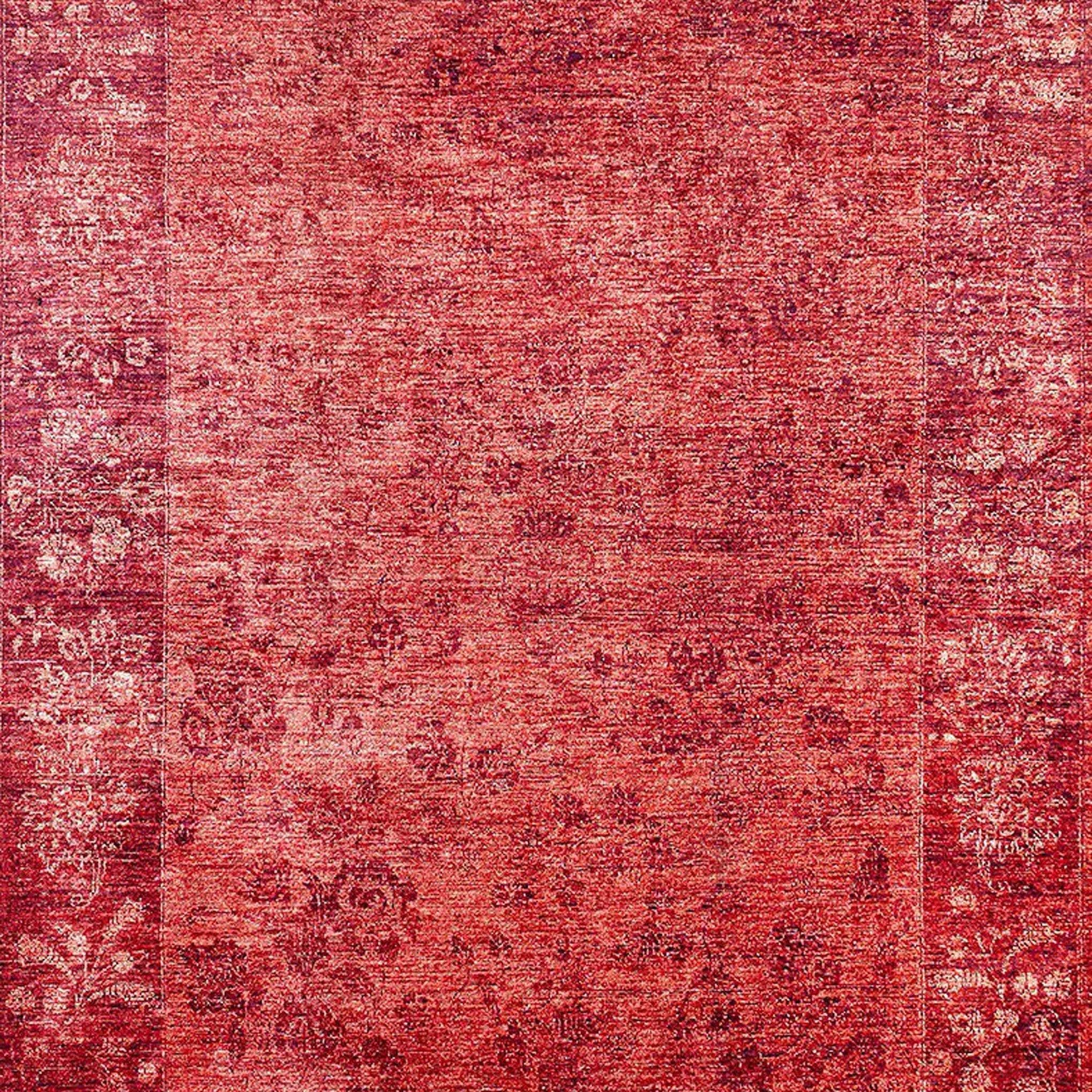 Ragda Turkish Red Beige Oushak Rug