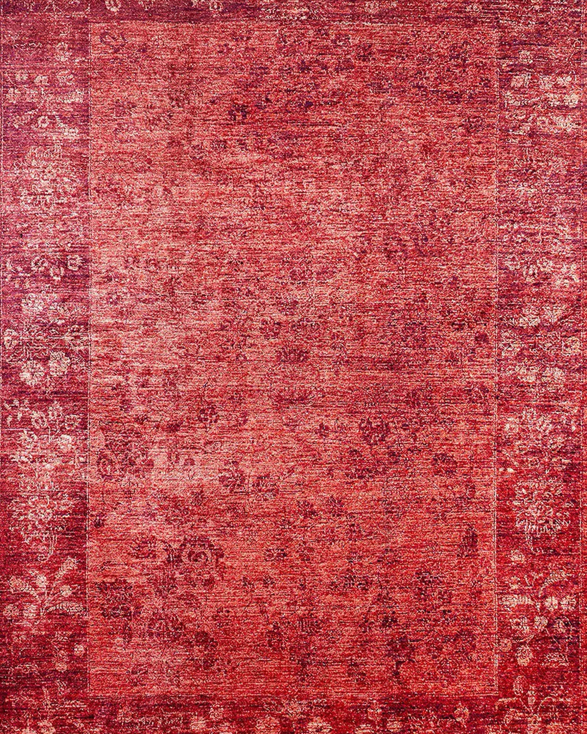 Ragda Turkish Red Beige Oushak Rug