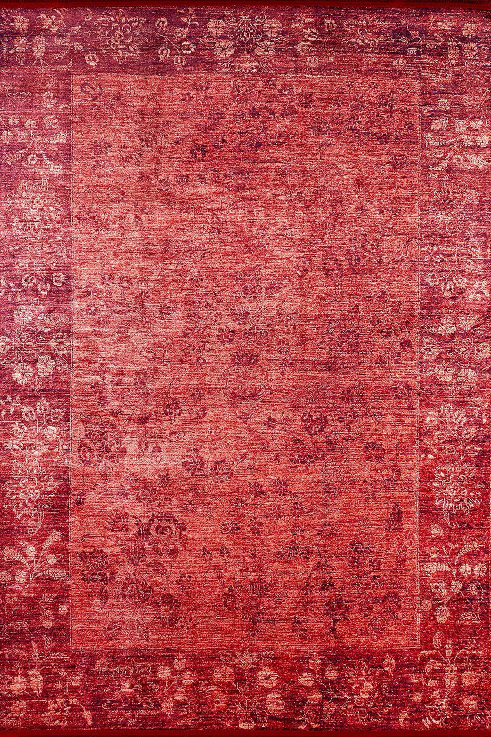 Ragda Turkish Red Beige Oushak Rug