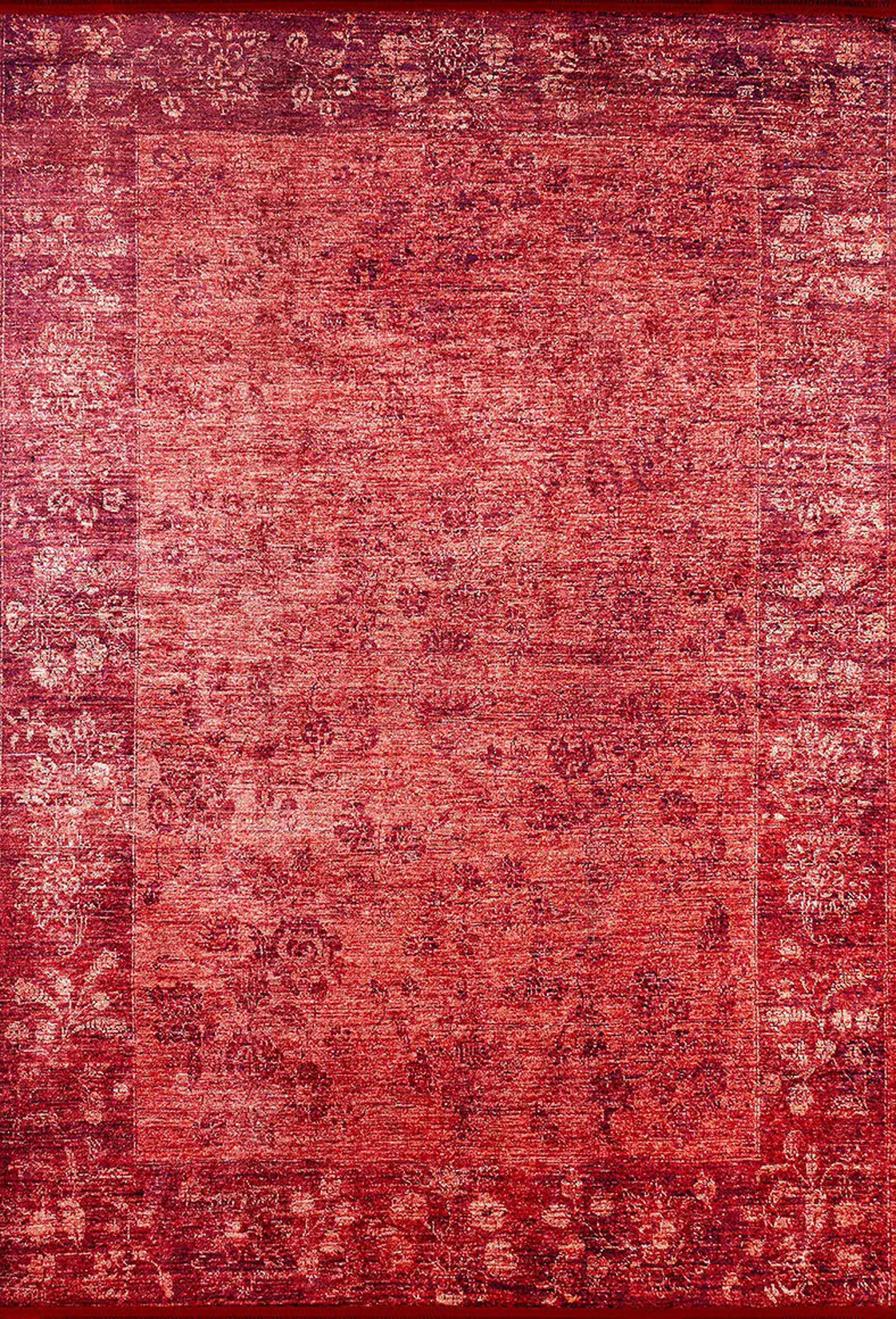 Ragda Turkish Red Beige Oushak Rug