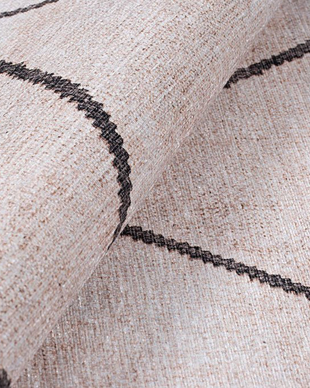 Raha Moroccan Berber Pattern Design Black and White Rug