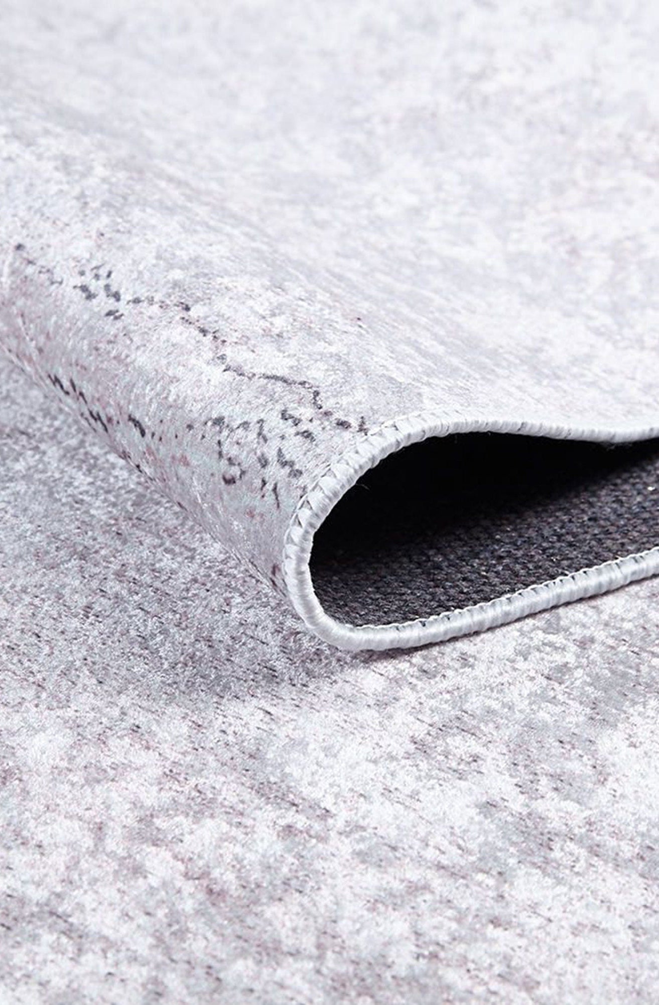 Raka Neutral Muted Gray Turkish Rug