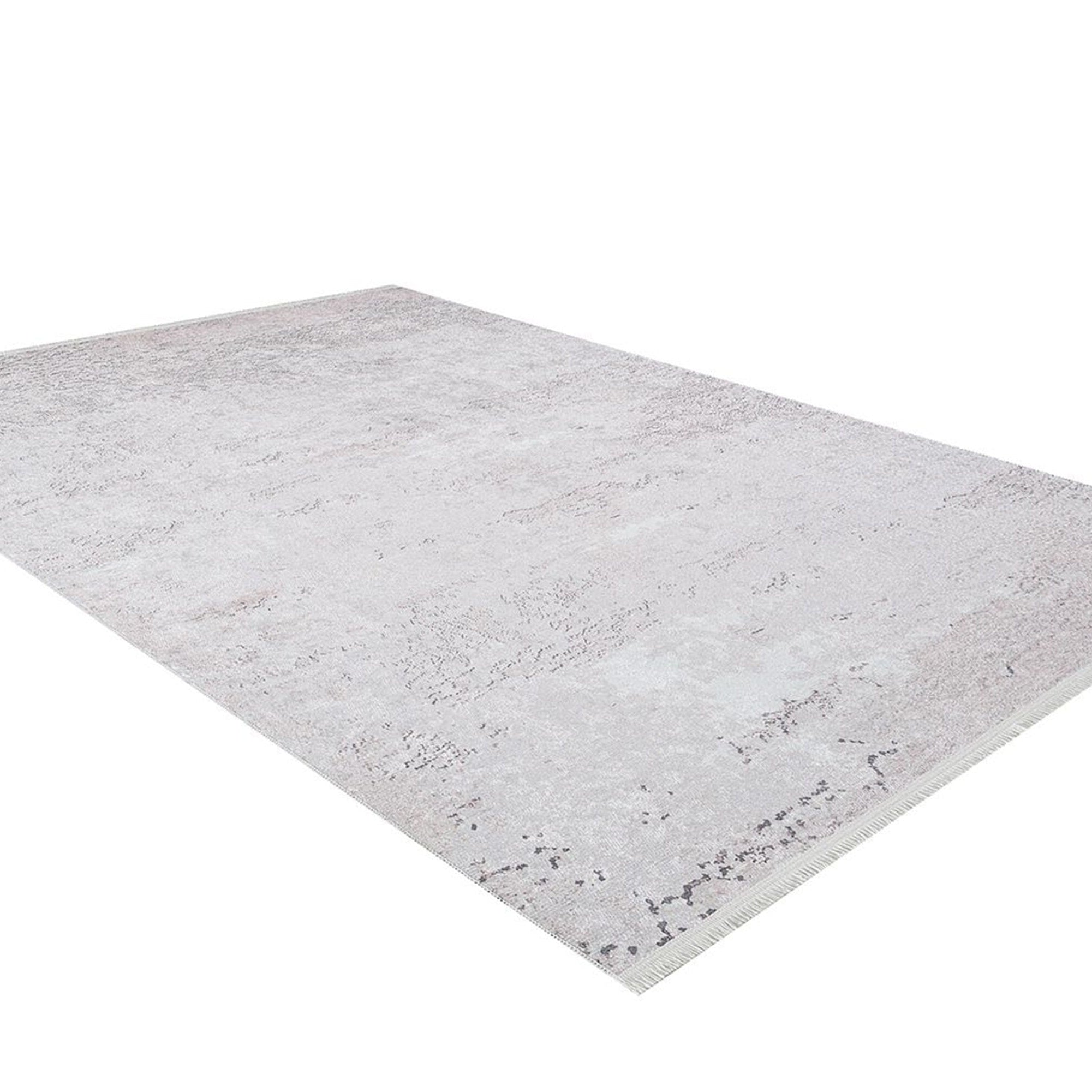 Raka Neutral Muted Gray Turkish Rug