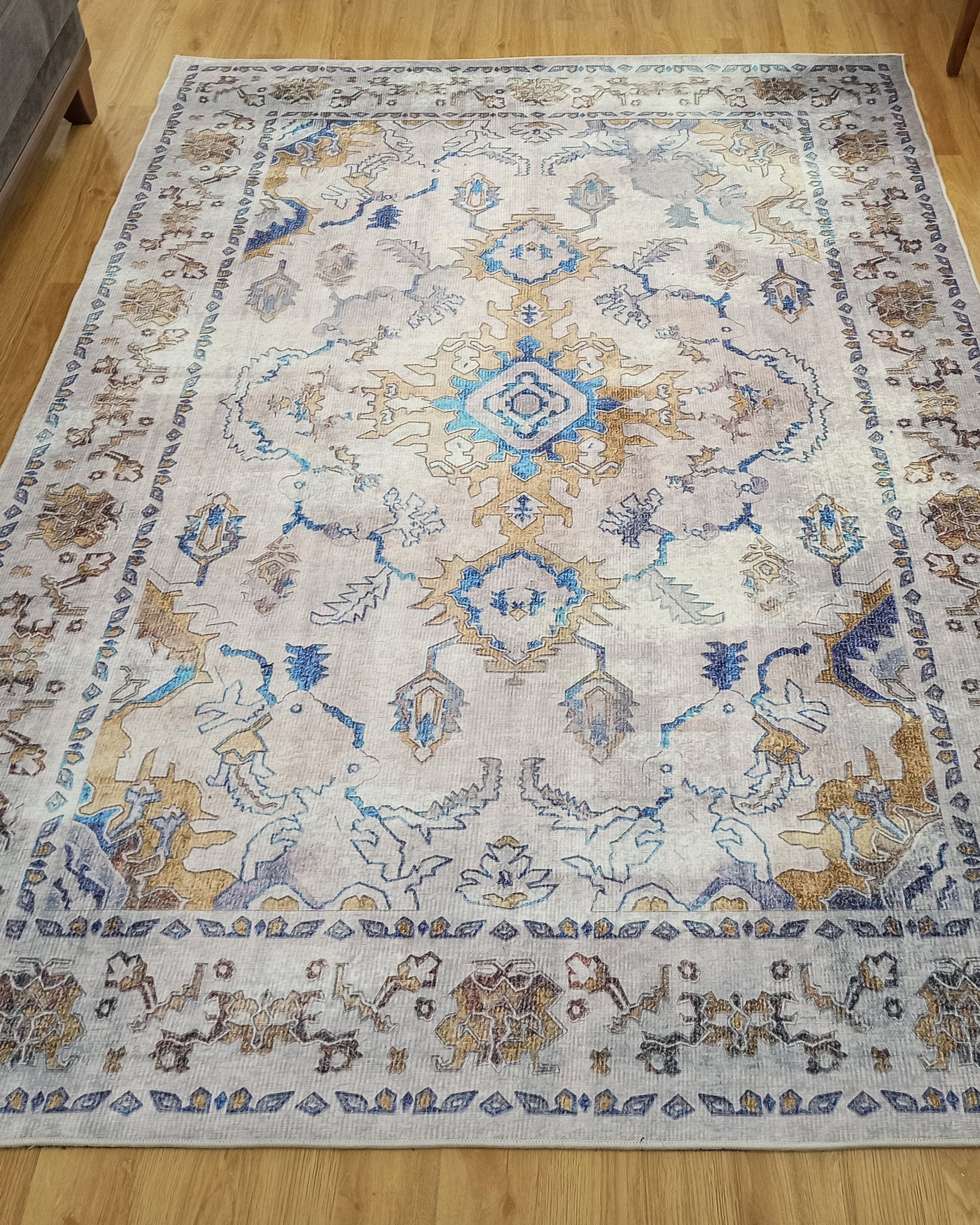 Rala Rug Turkish Oushak Faded Beige Rug