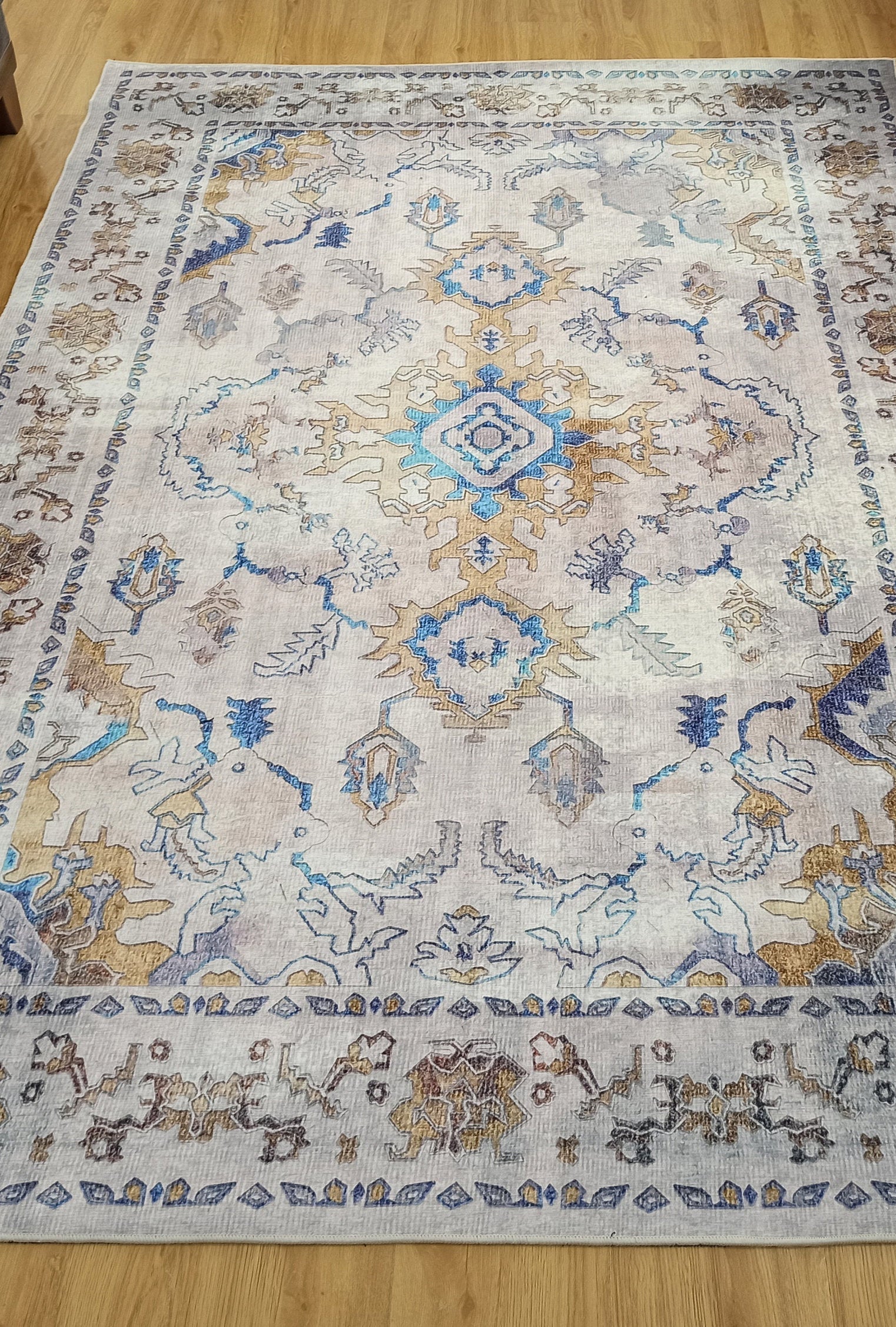 Rala Rug Turkish Oushak Faded Beige Rug