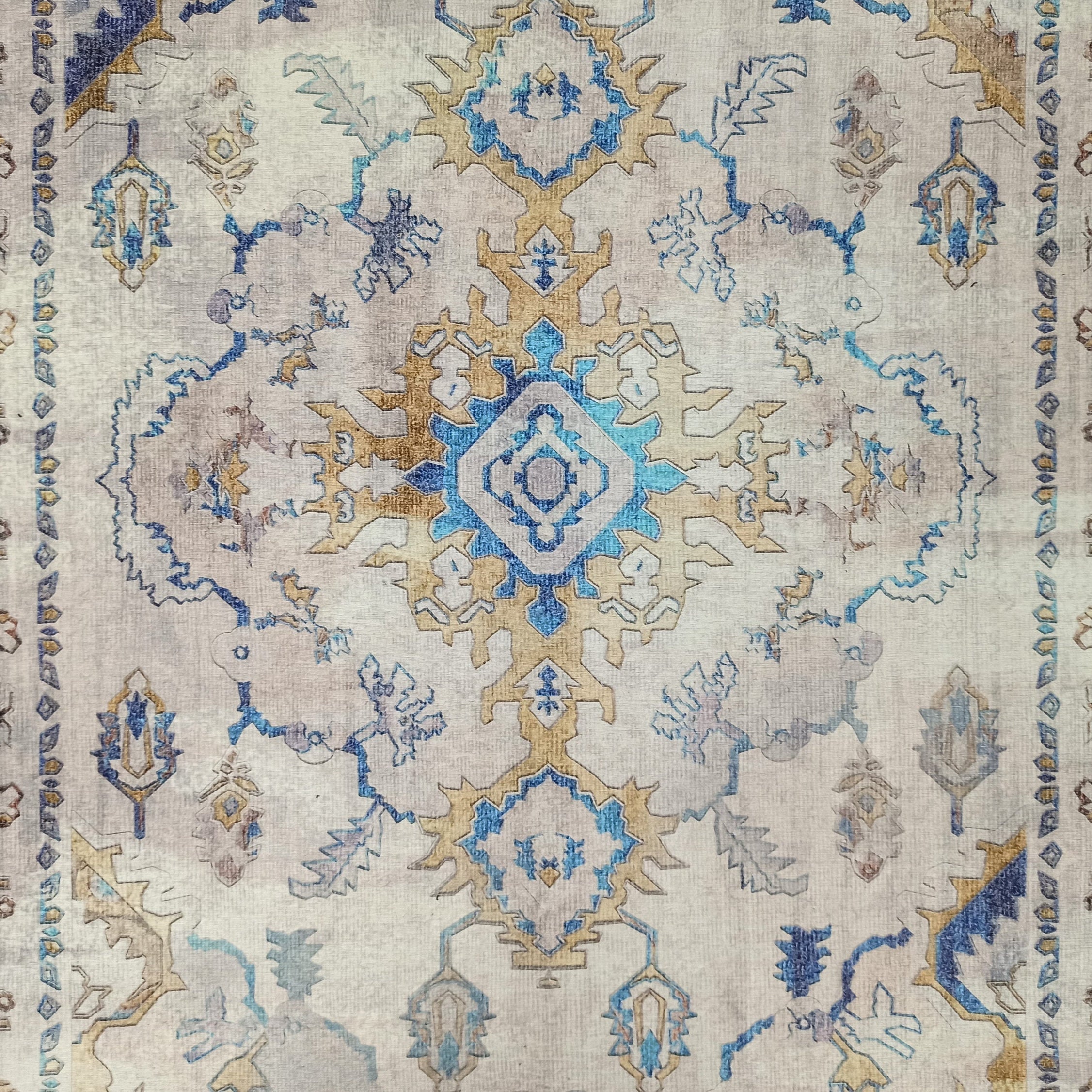Rala Rug Turkish Oushak Faded Beige Rug