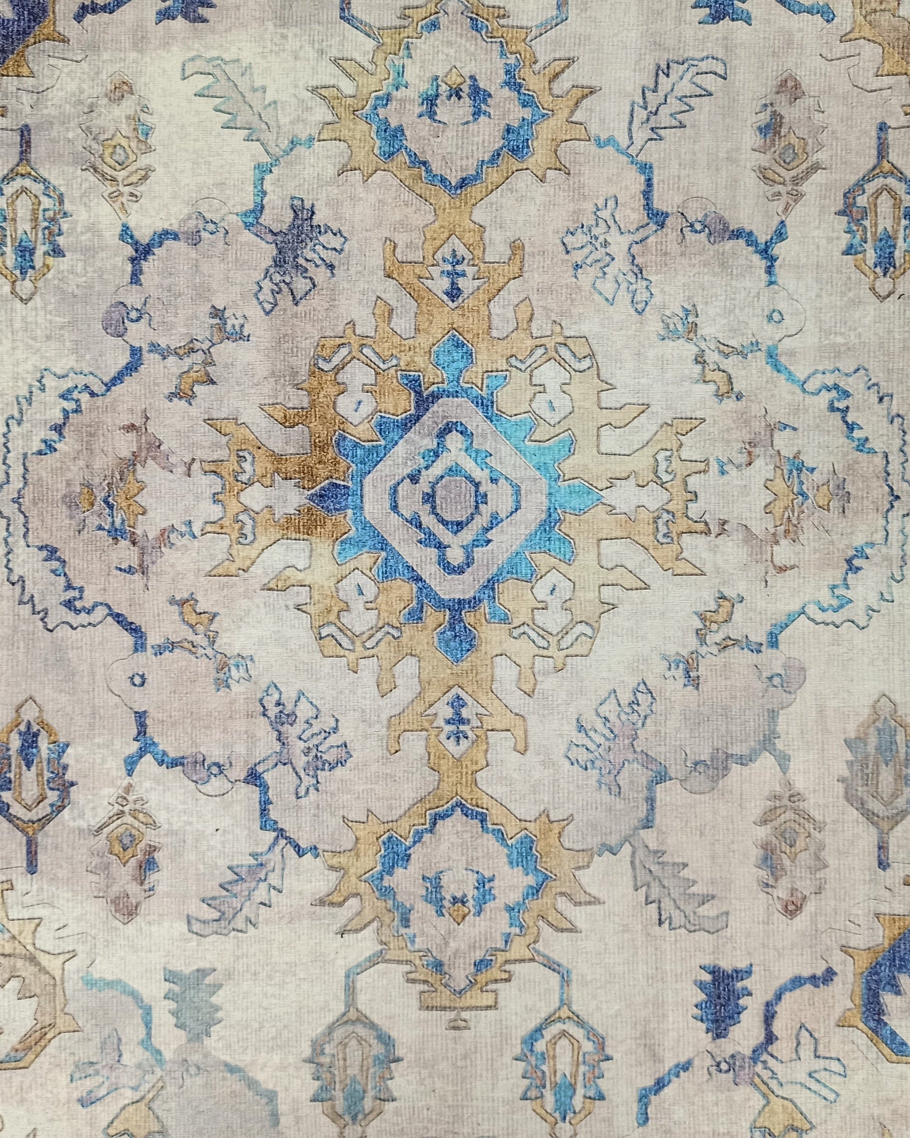 Rala Rug Turkish Oushak Faded Beige Rug