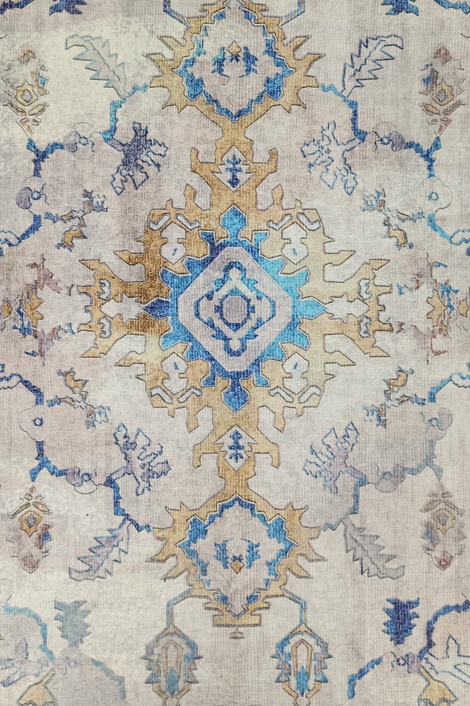 Rala Rug Turkish Oushak Faded Beige Rug
