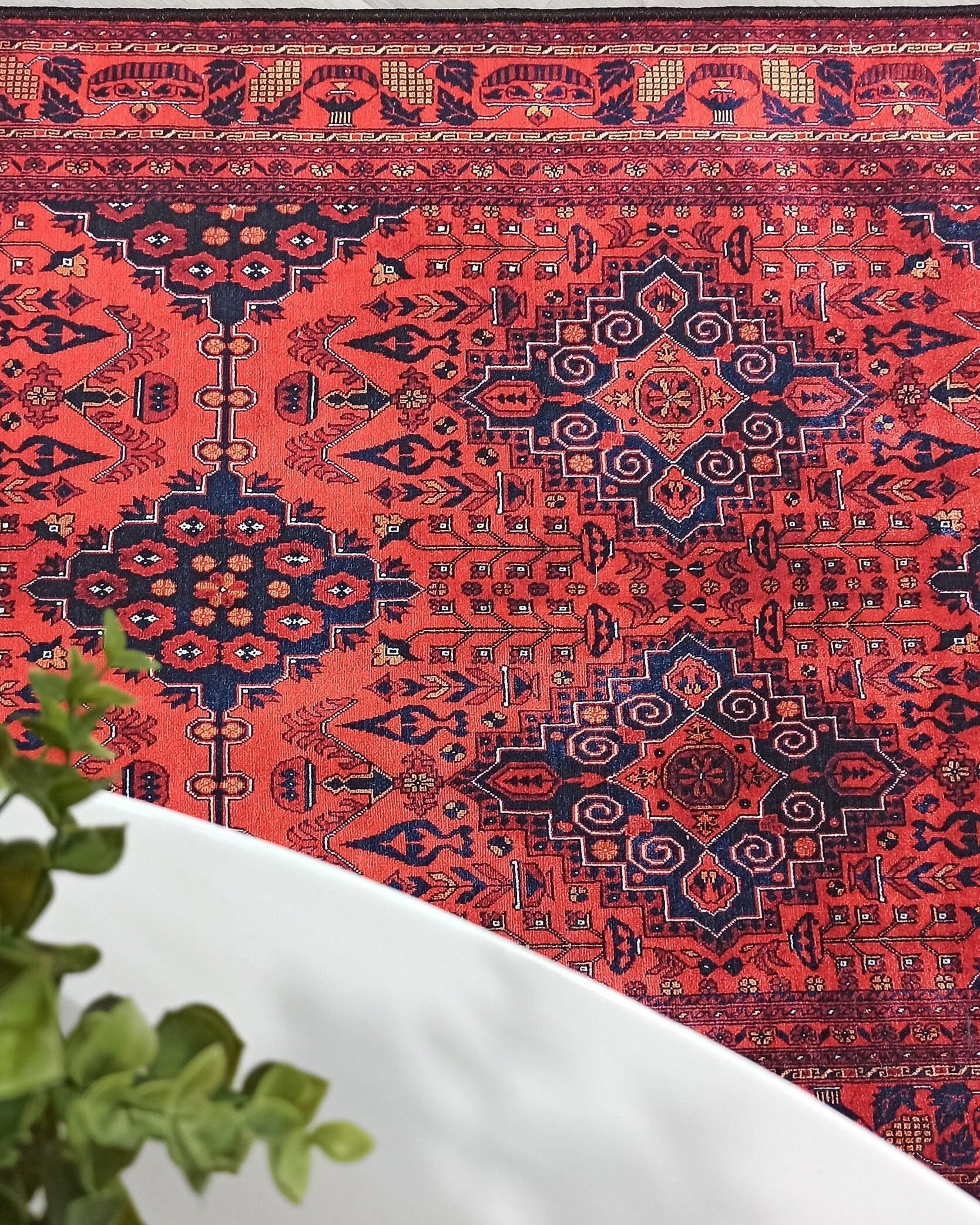 Rania Red Afghan Turkish Rug