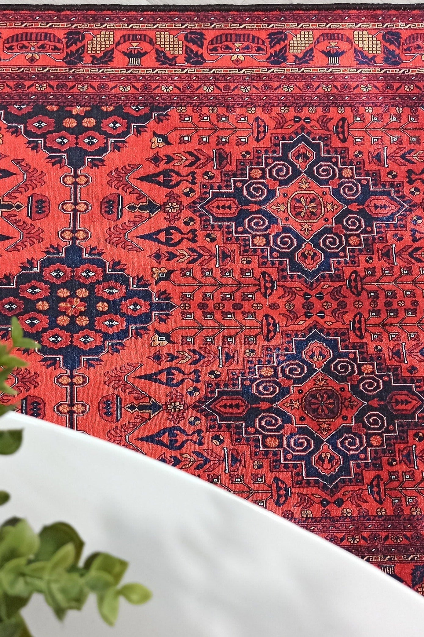 Rania Red Afghan Turkish Rug