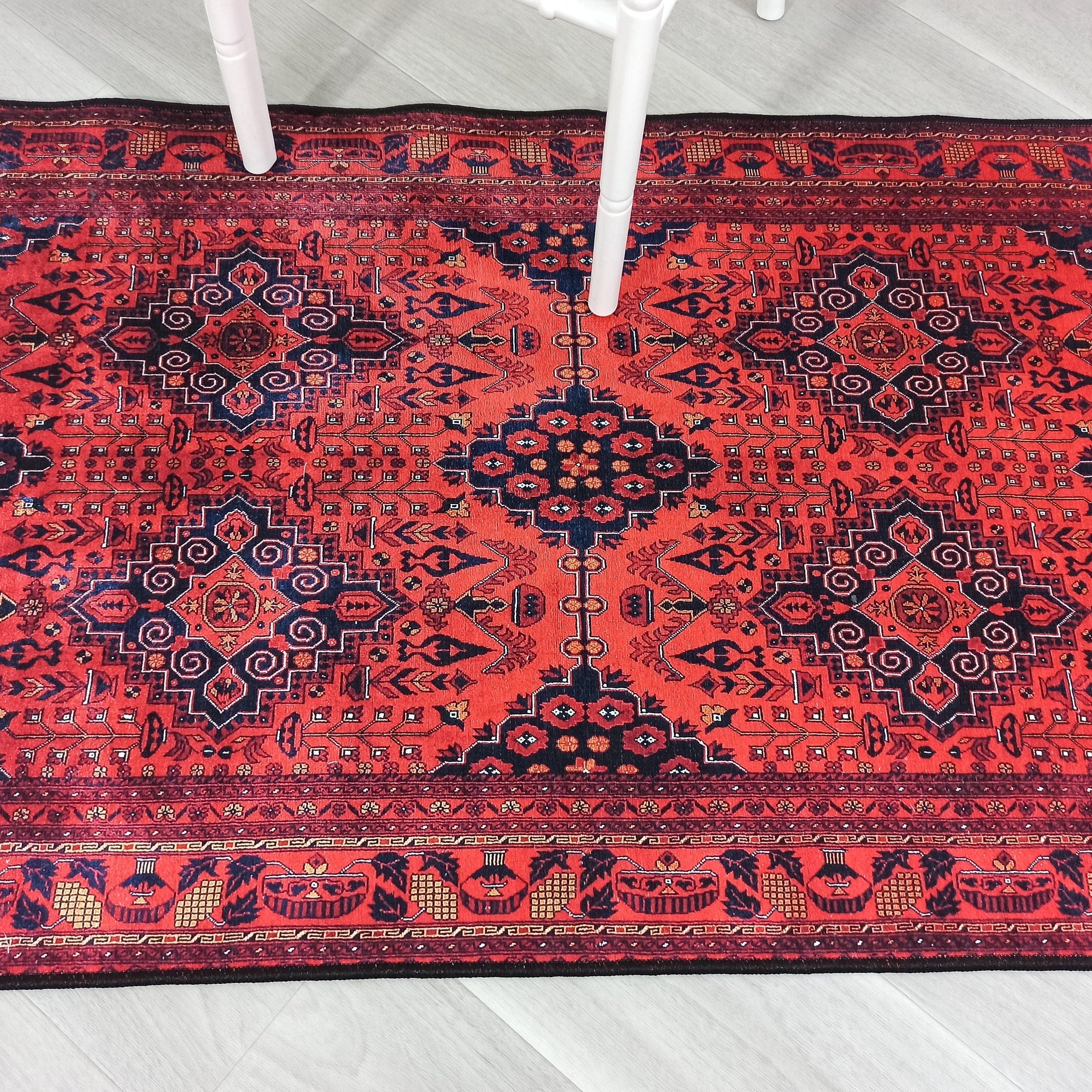 Rania Red Afghan Turkish Rug