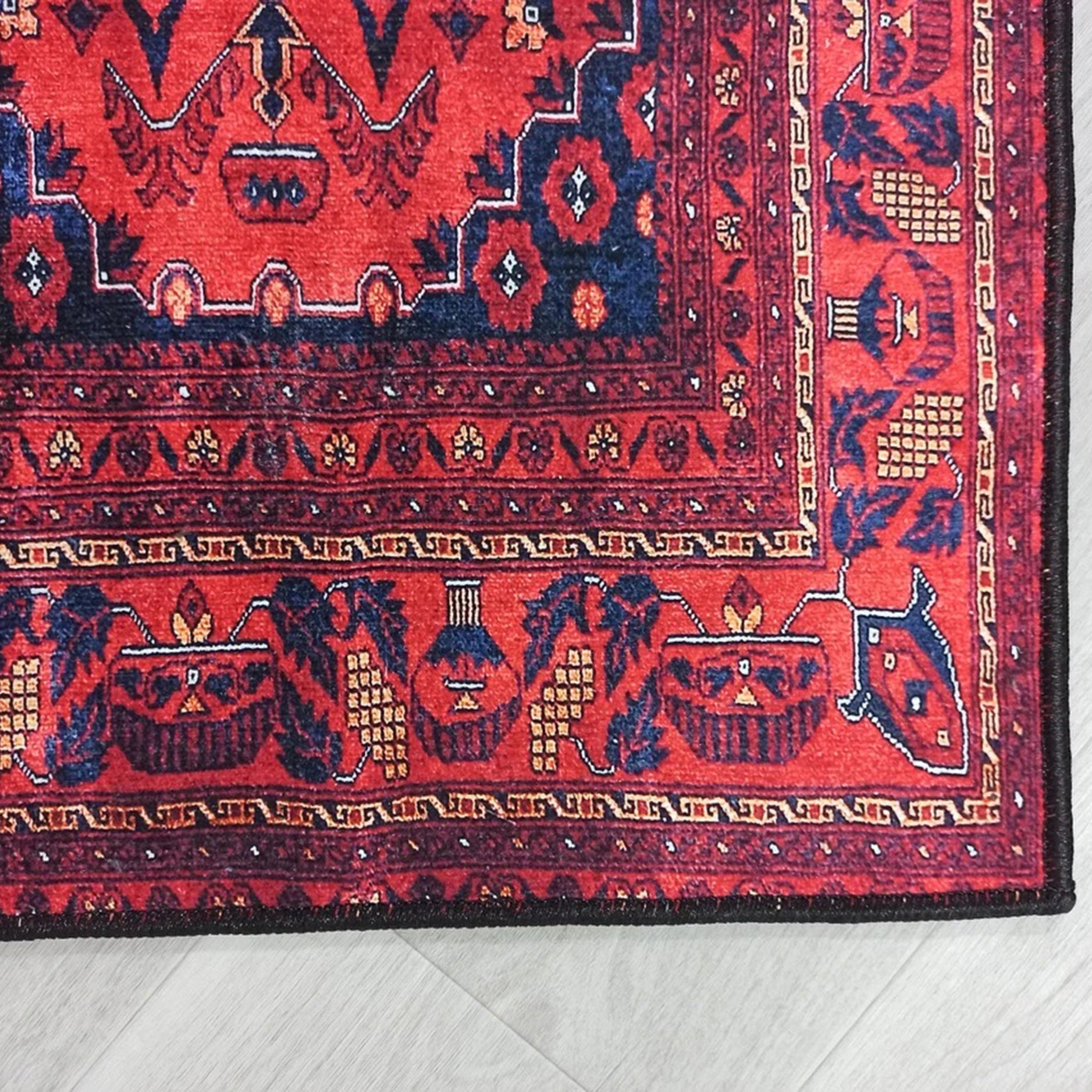 Rania Red Afghan Turkish Rug