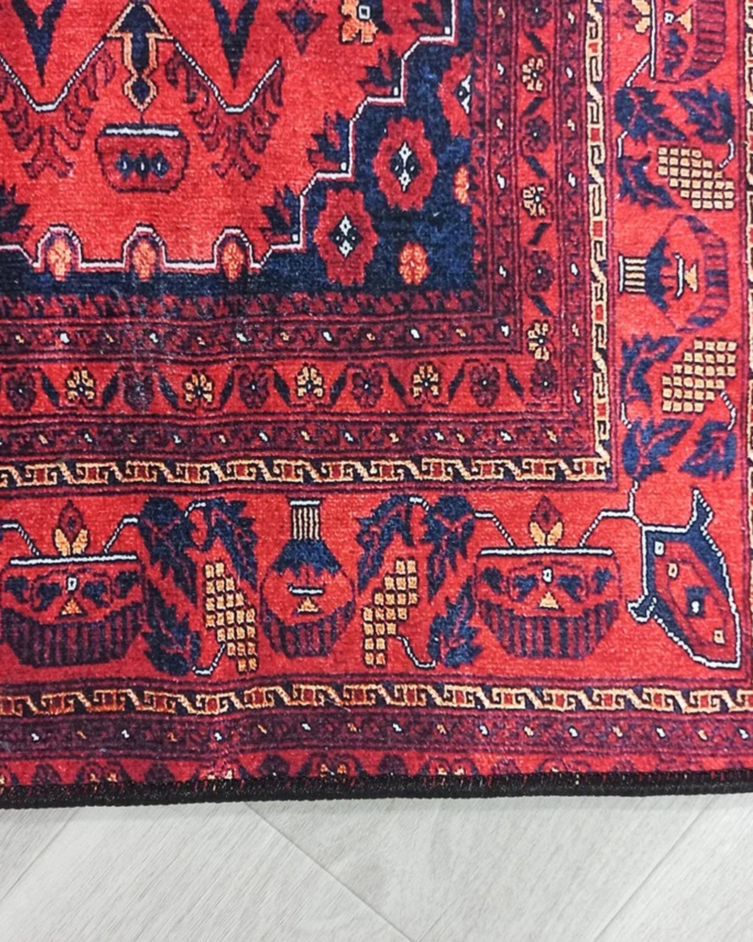 Rania Red Afghan Turkish Rug