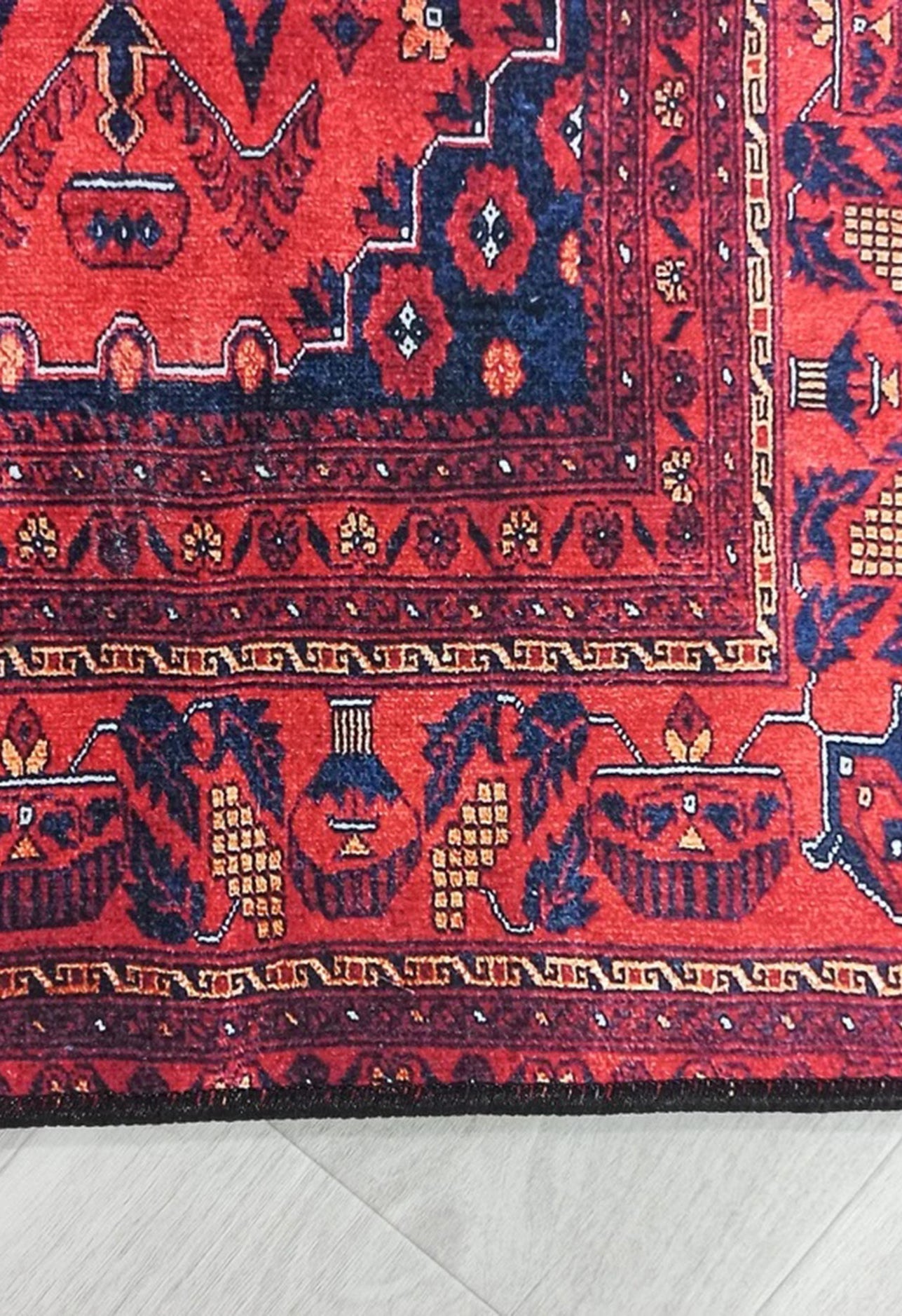 Rania Red Afghan Turkish Rug